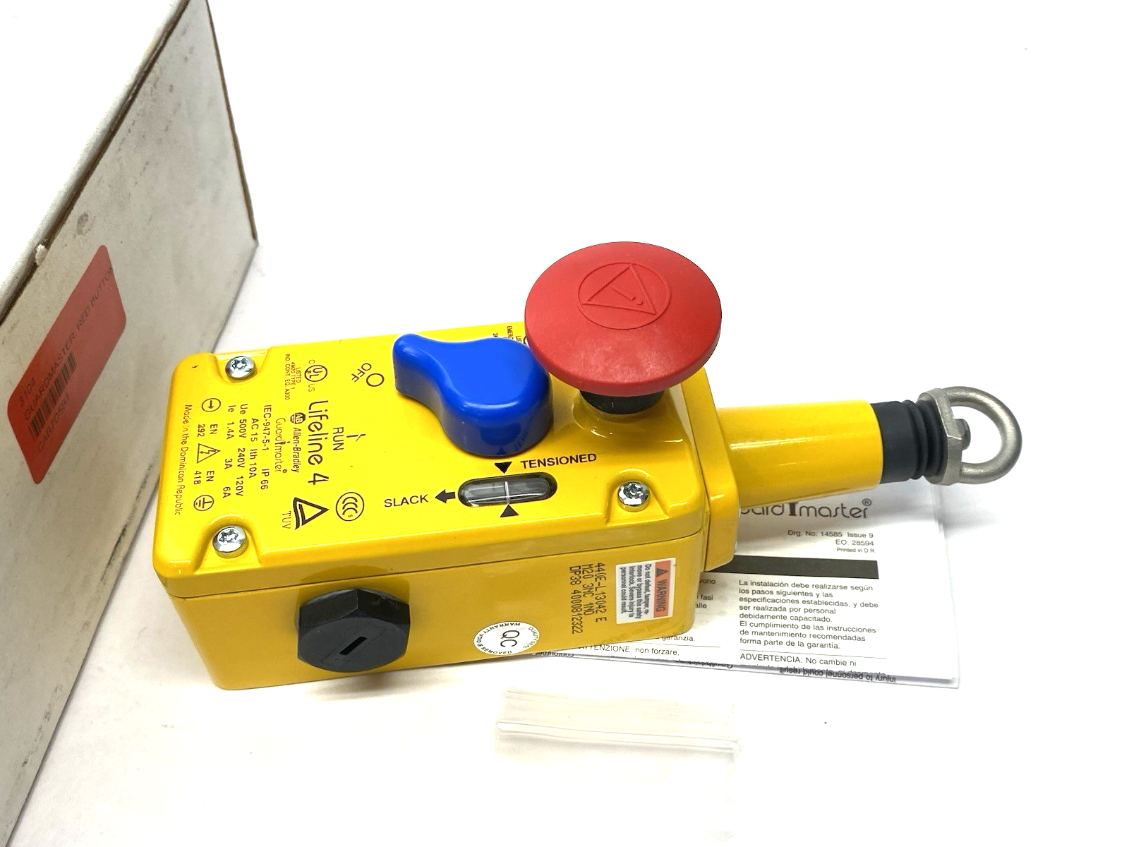 Allen Bradley 440E-L13042 Ser. E Guardmaster Lifeline 4 Cable Pull Switch - Maverick Industrial Sales
