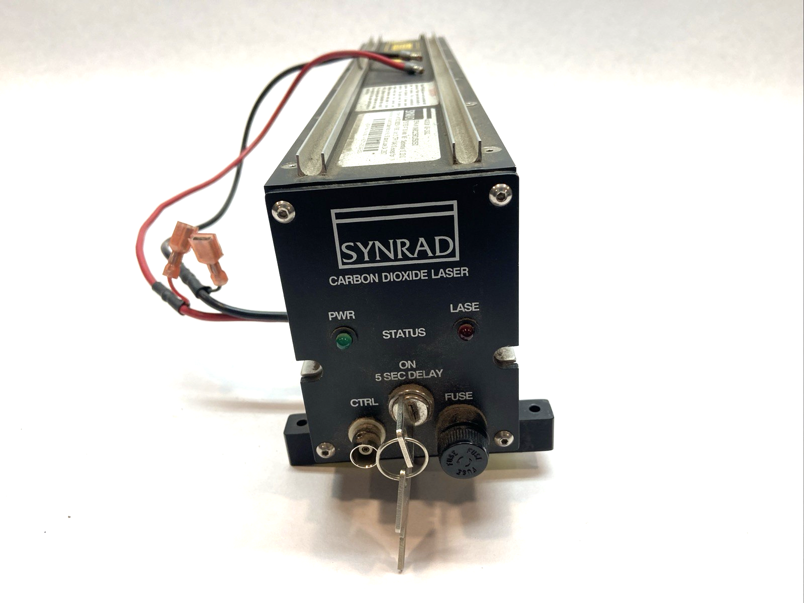 48-1KAL | Synrad Carbon Dioxide Laser 30w Max DAMAGED APERTURE - For parts or not working - Maverick Industrial Sales