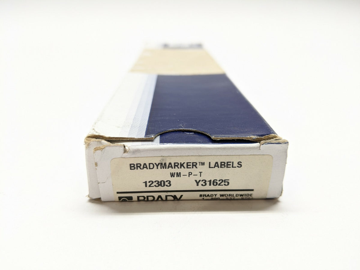 WM-P-T 12303 | Brady WM-P-T Vinyl Cloth Wire Marker 12303 LOT OF 25 Sheets - New – Open box - Maverick Industrial Sales