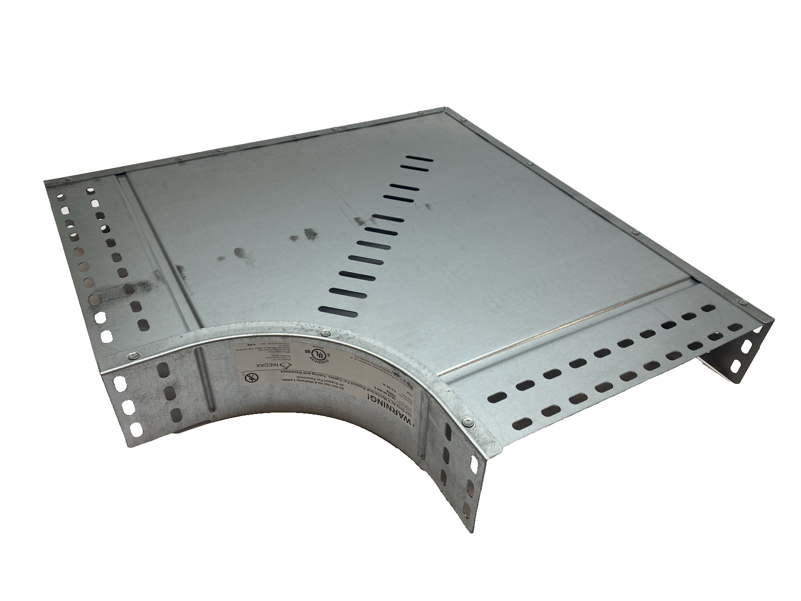 RES 85.300 | Niedax Cable Tray Elbow 90° 494x494x87mm Steel Band-Galvanized - New - Maverick Industrial Sales