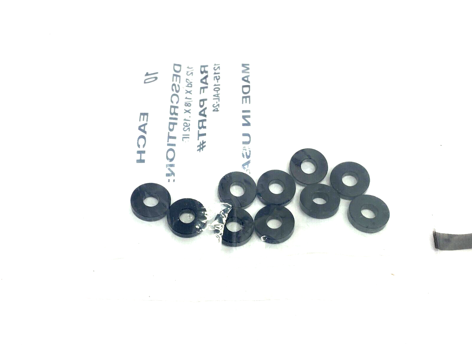 RAF Electronics 1215-10-AL-24 Electronic Spacer 1/2 Rd x 1/8 x .192ID PKG OF 10 - Maverick Industrial Sales