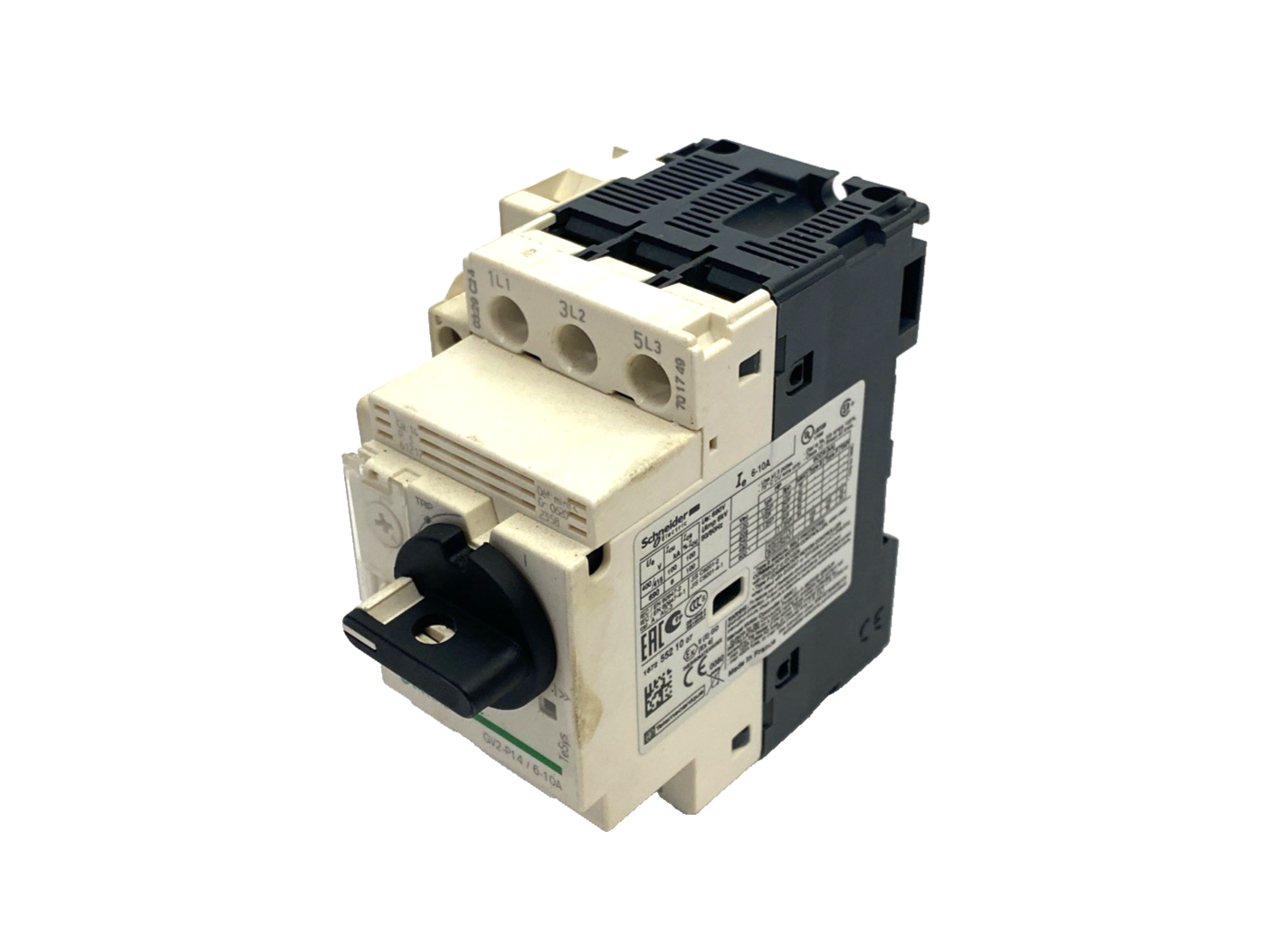 GV2-P14/6-10A | Schneider Electric Manual Motor Starter/Protector 6-10A GVAN11 - Used - Maverick Industrial Sales