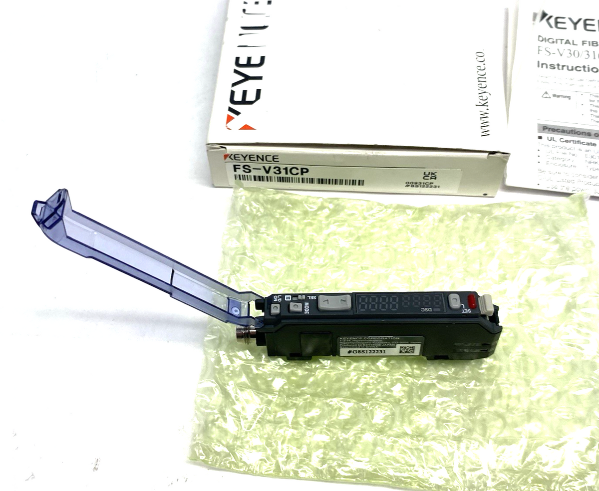 FS-V31CP | Keyence Digital Fiber Optic Amplifier Main Unit, M8 Connector Type - New – Open box - Maverick Industrial Sales