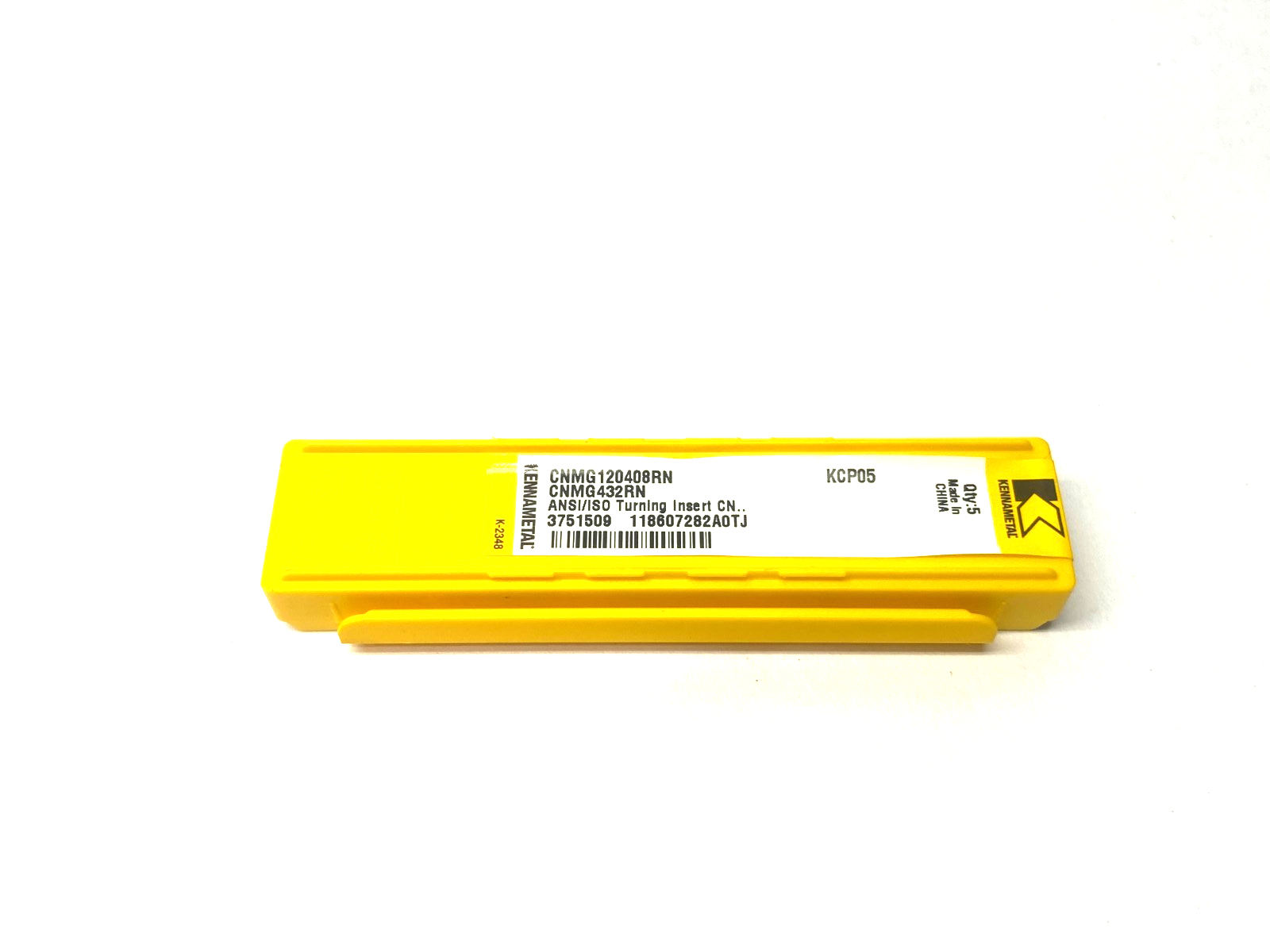 Kennametal 3751509 Kenloc™ CNMG Insert Negative RN CNMG120408RN PKG OF 5 - Maverick Industrial Sales