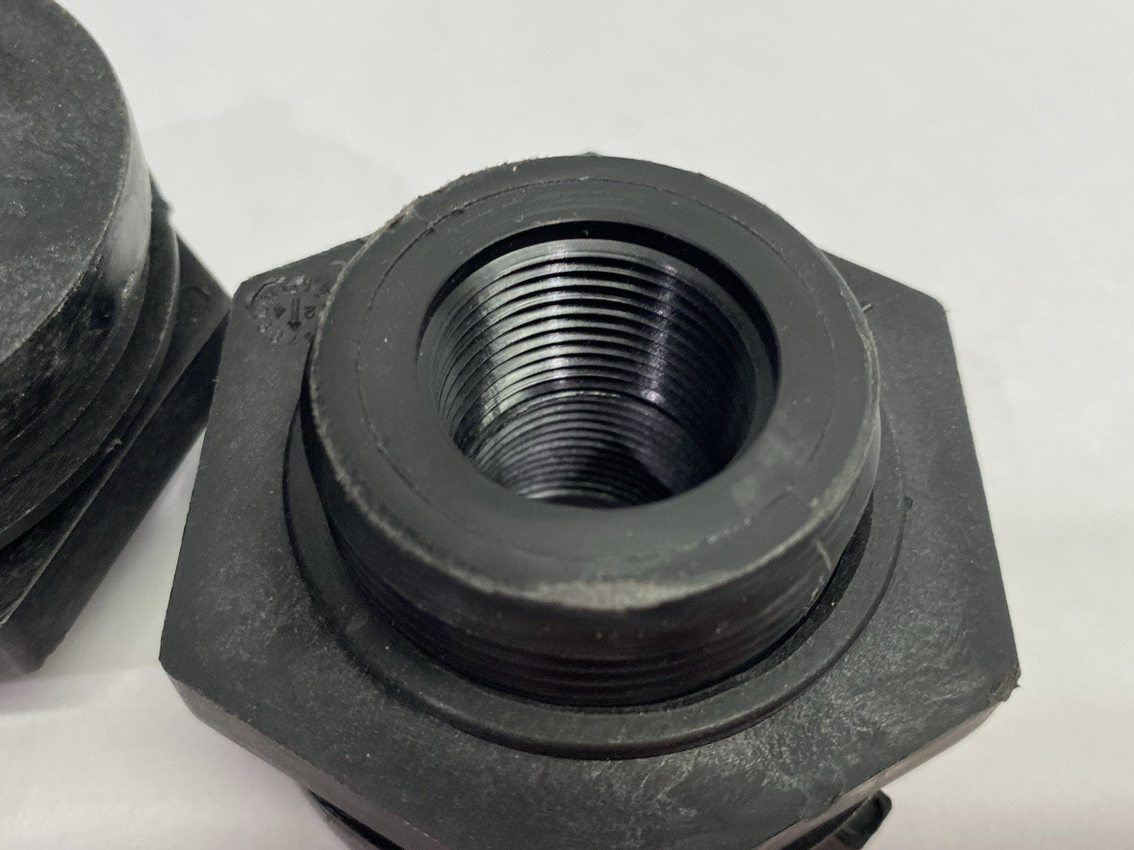 ACE Roto-Mold 10484 Tank Bulkhead Adapter Fitting 3/4" Poly LOT OF 2 - Maverick Industrial Sales