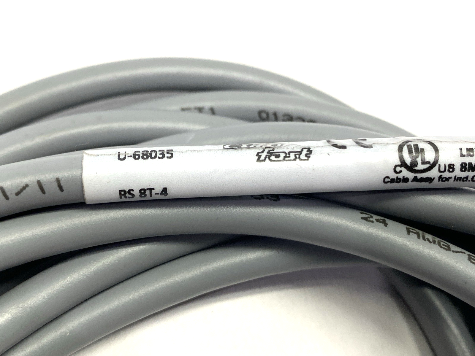 Turck RS 8T-4 Single-Ended EuroFast M12 Male Connector Cordset U-68035 - Maverick Industrial Sales