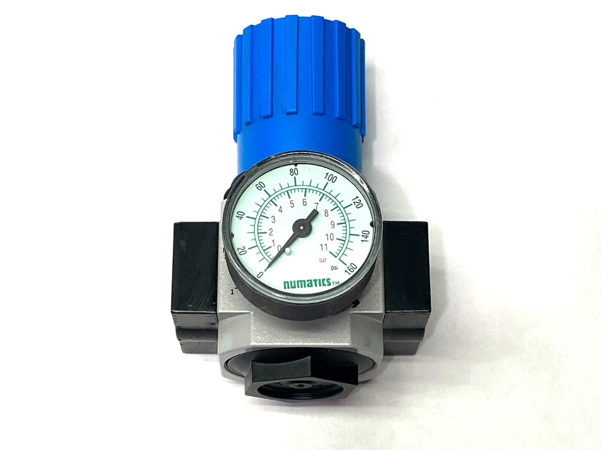 Festo LR-3/4-D-7-MIDI Pneumatic Pressure Regulator 162587 w/ Numatics Gauge - Maverick Industrial Sales