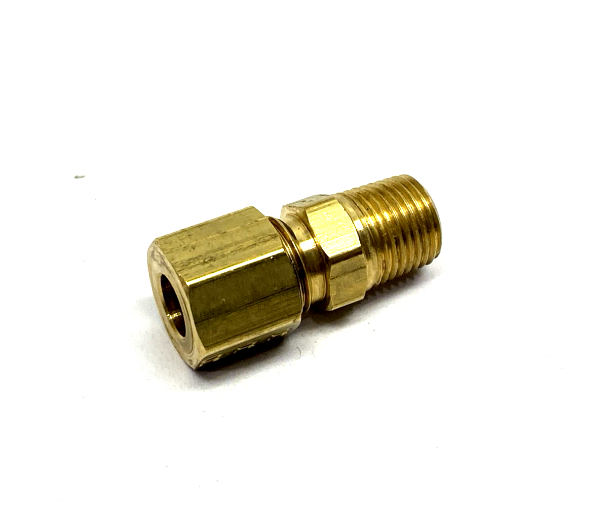Parker 68C-4-2 Brass Compression Fitting 1/8" Male NPT x 1/4" Compression 4-PK - Maverick Industrial Sales