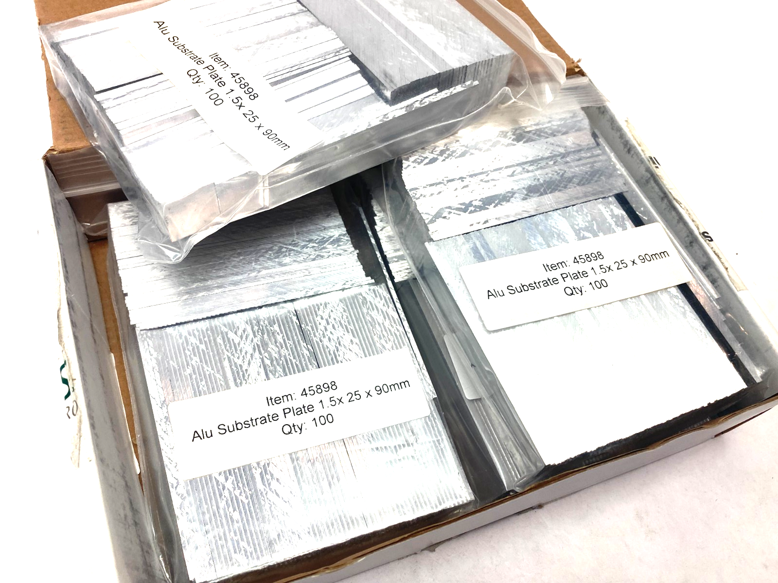 Hesse 45898 Aluminum Substrate Plate 1.5 x 25 x 90mm BOX OF 400 - Maverick Industrial Sales
