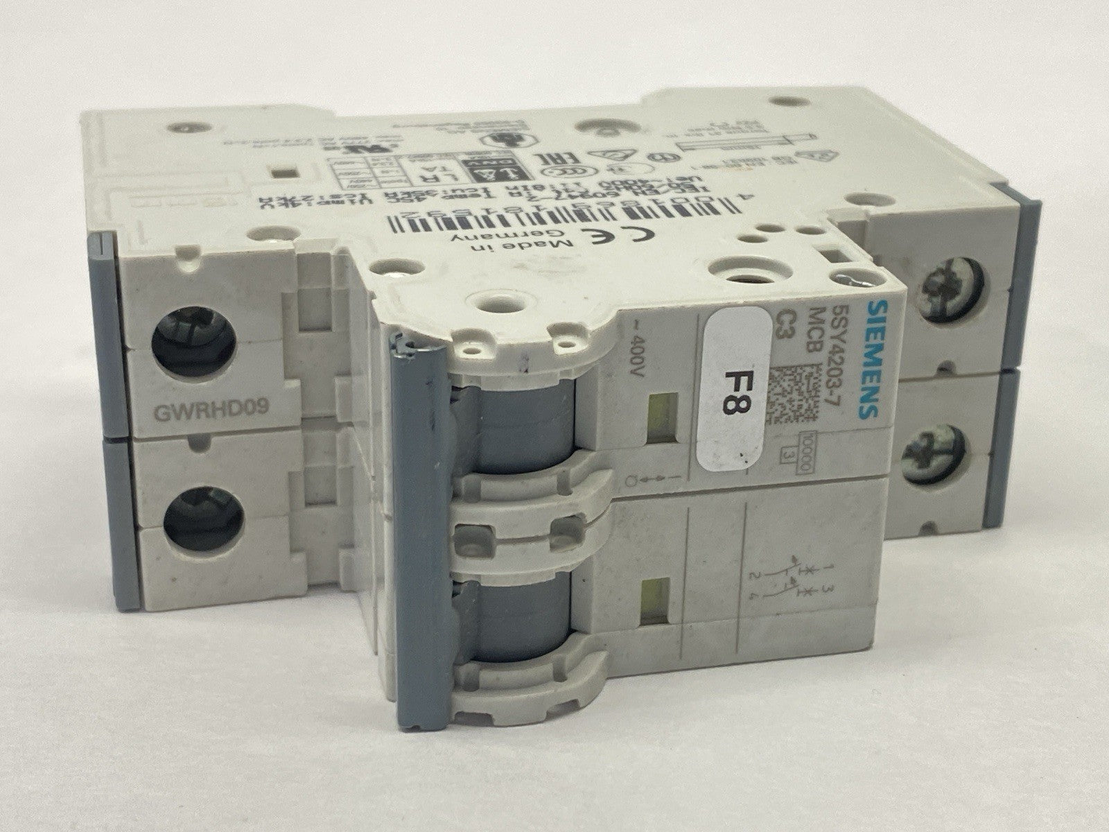 5SY4203-7 | Siemens MCB C3 Circuit Breaker 2-Pole 3A 400V - Used - Maverick Industrial Sales