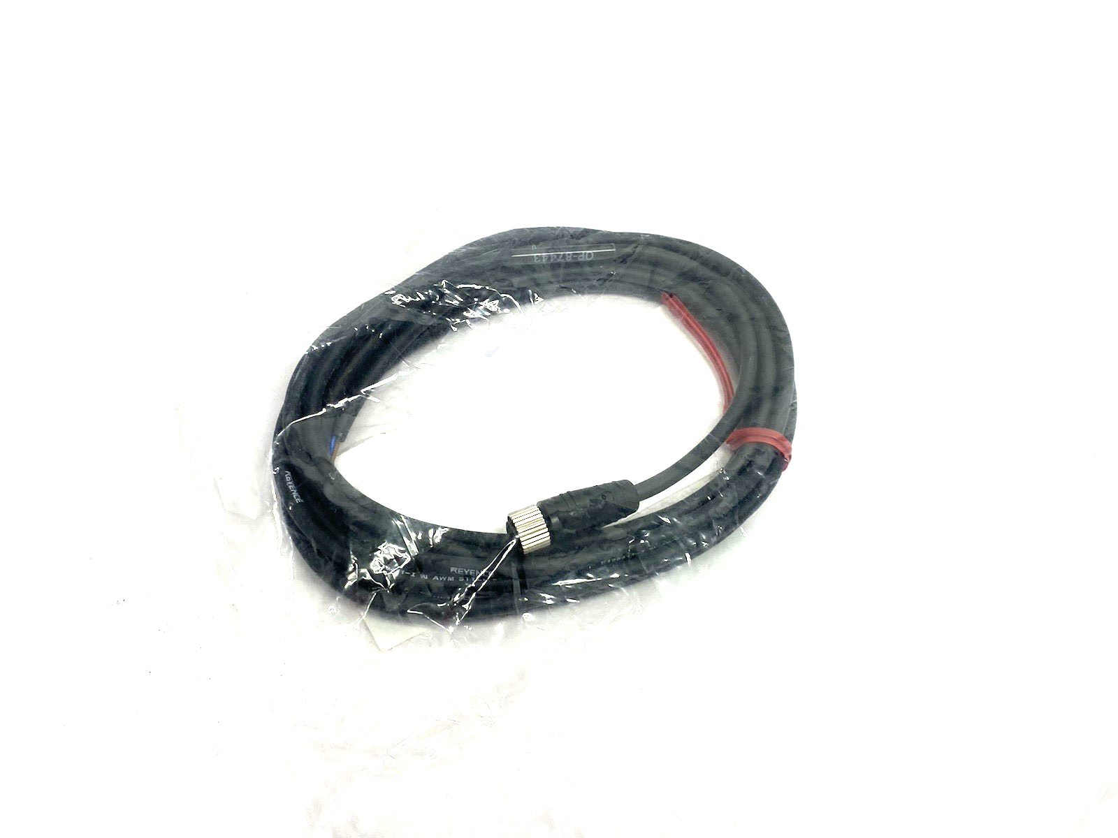 OP-87443 | Keyence Panel/Monitor Power Cable M8 4-pin / Strand wire 2 m - New - Maverick Industrial Sales