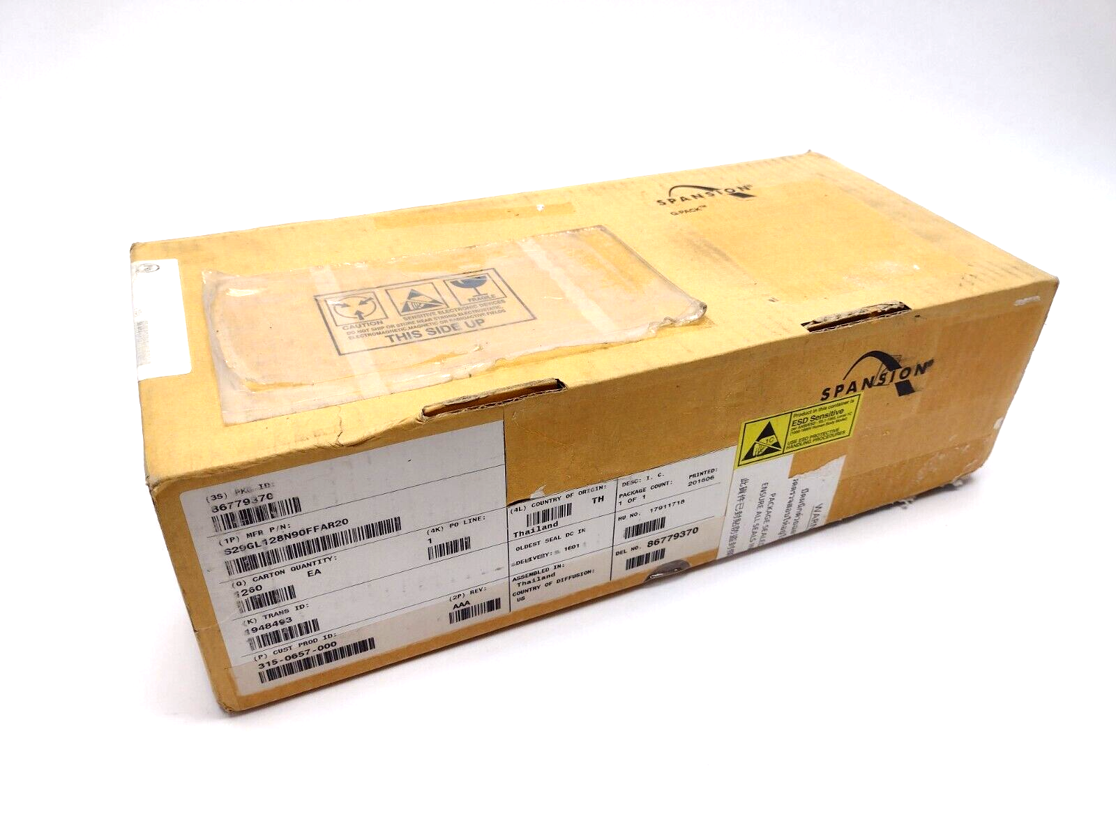 Infineon S29GL128N90FFAR22 IC FLASH 128MBIT PARALLEL 64FBGA NOR Memory 1260 PCS - Maverick Industrial Sales