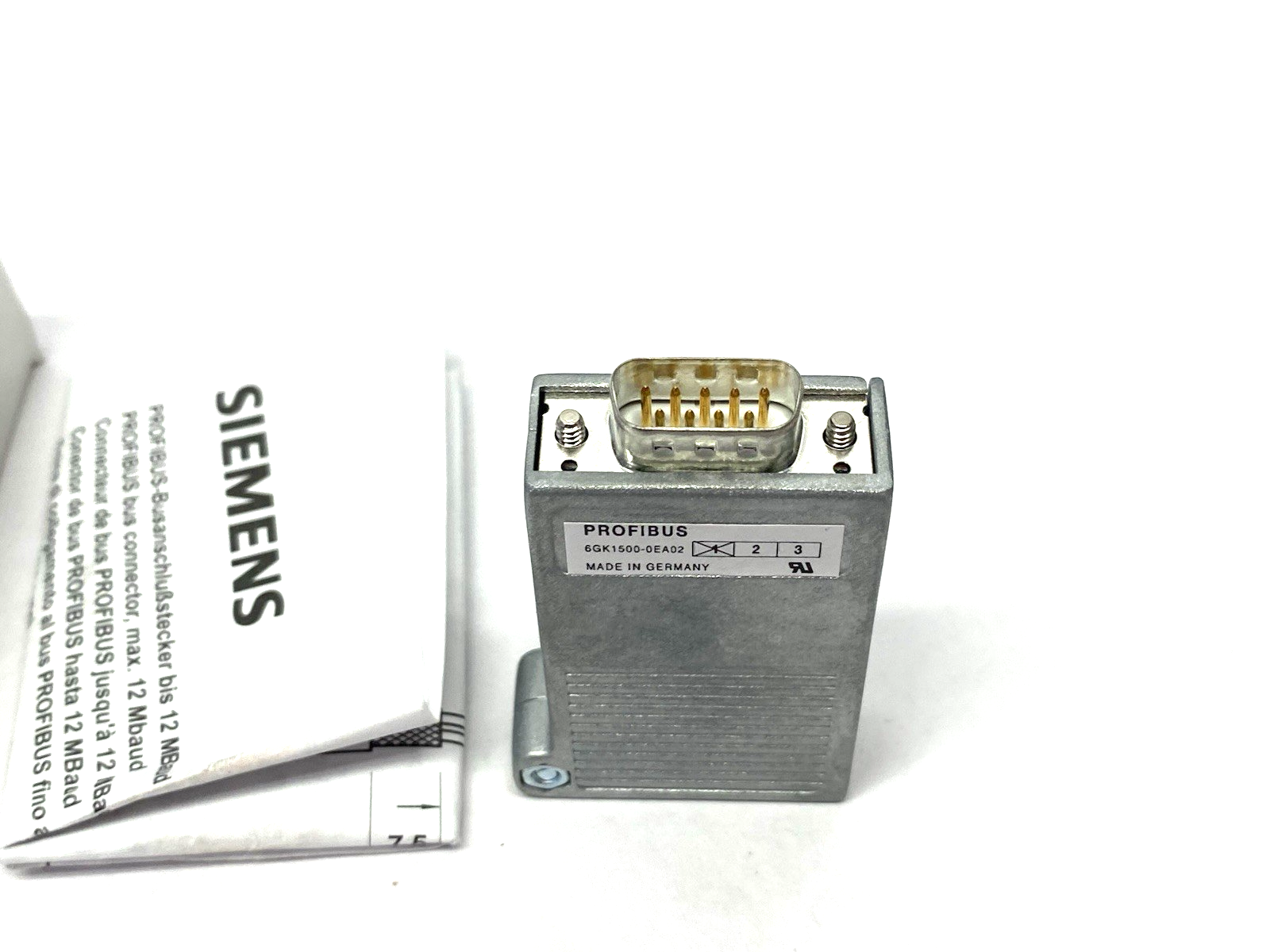 Siemens 6GK1500-0EA02 PROFIBUS Bus Connector with Axial Cable Outlet - Maverick Industrial Sales