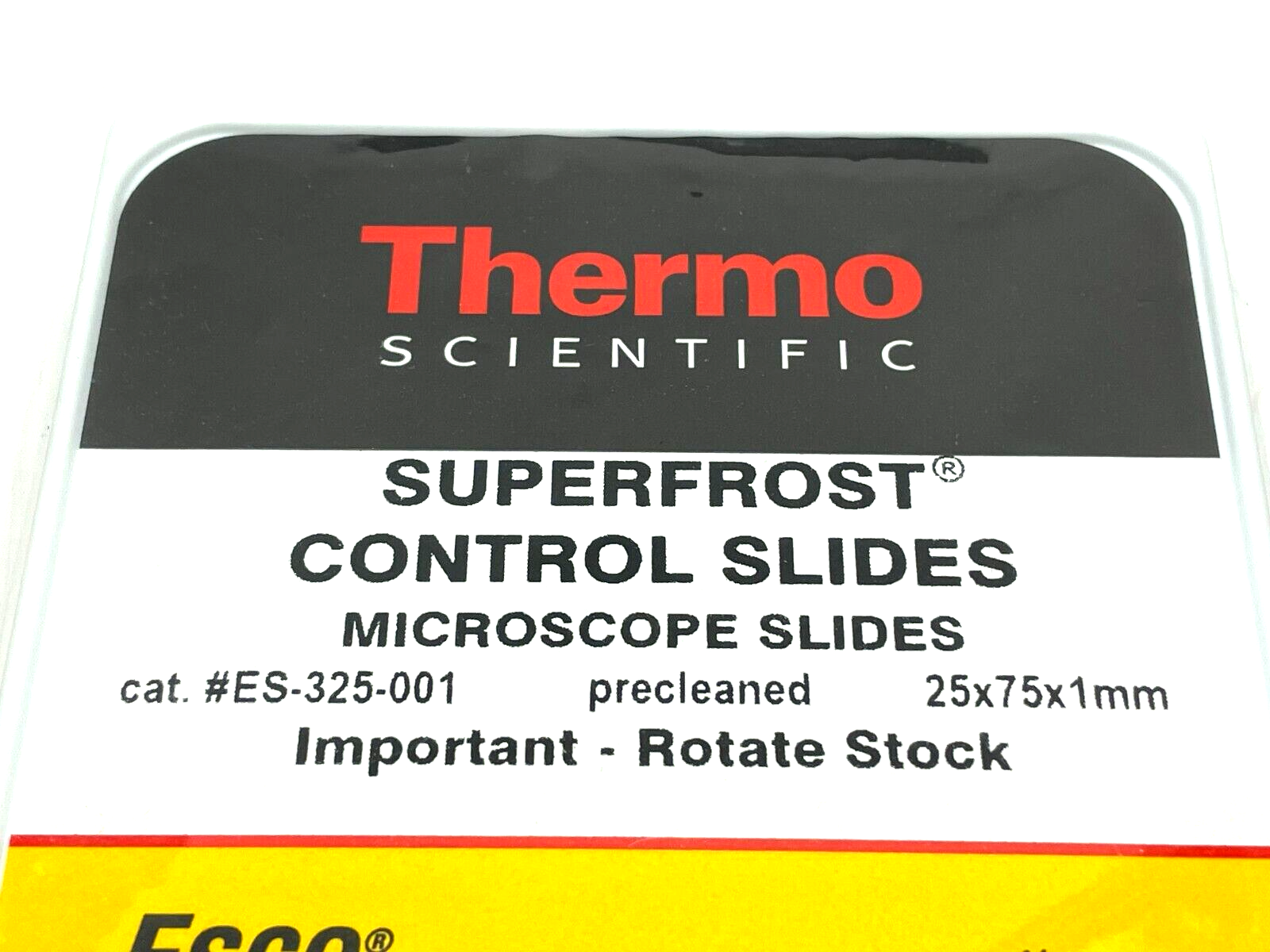 Thermo Scientific ES-325-001 SuperFrost Control Micro Slides 1/2 Gross - Maverick Industrial Sales