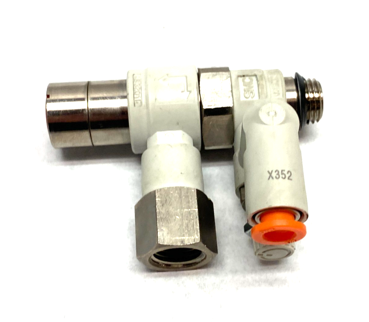 SMC ASP430F-U02-07-X352 Speed Control w/ Check Valve 1/4" Tube to 1/4" Thread - Maverick Industrial Sales