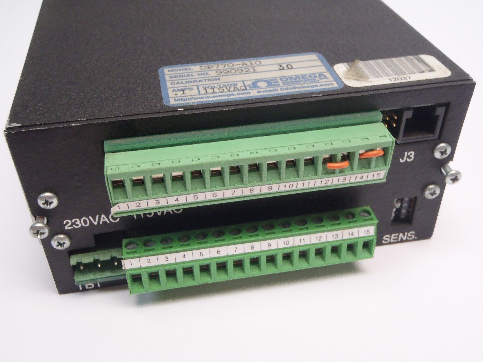 Omega DP770-A10 Digital Voltmeter 990921 .1A 115VAC - Maverick Industrial Sales
