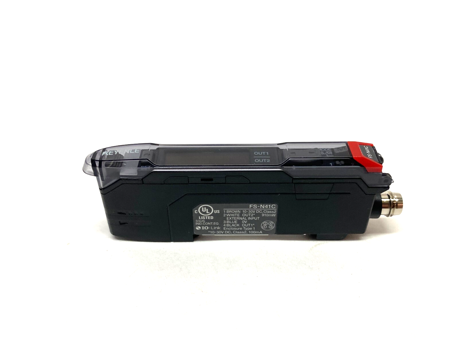 Keyence FS-N41C Fiber Optic Sensor Main Unit, M8 4-Pin Conn - Maverick Industrial Sales