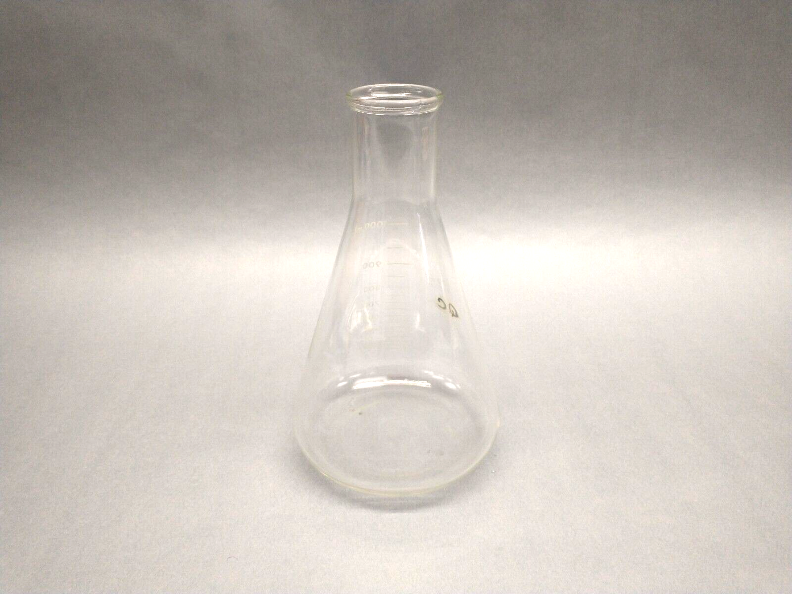 Pyrex 4980-1L Narrow Mouth, Graduated Erlenmeyer Flask 1000mL Stopper 9, 4980 - Maverick Industrial Sales