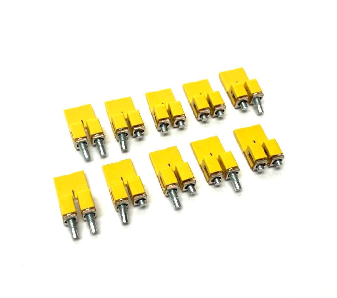 Allen Bradley 1492-CJJ6-2 Ser. A Terminal Block Center Jumper 2-Pole LOT OF 10 - Maverick Industrial Sales