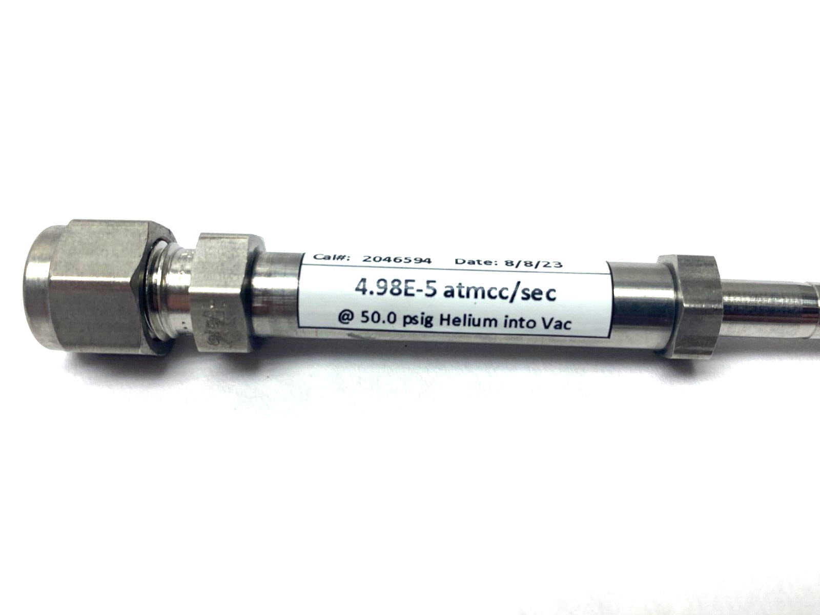 Inficon SPC-2017-G1 Helium Leak Detection Vacuum Jet Nozzle 4.98E-5 atmcc/sec - Maverick Industrial Sales
