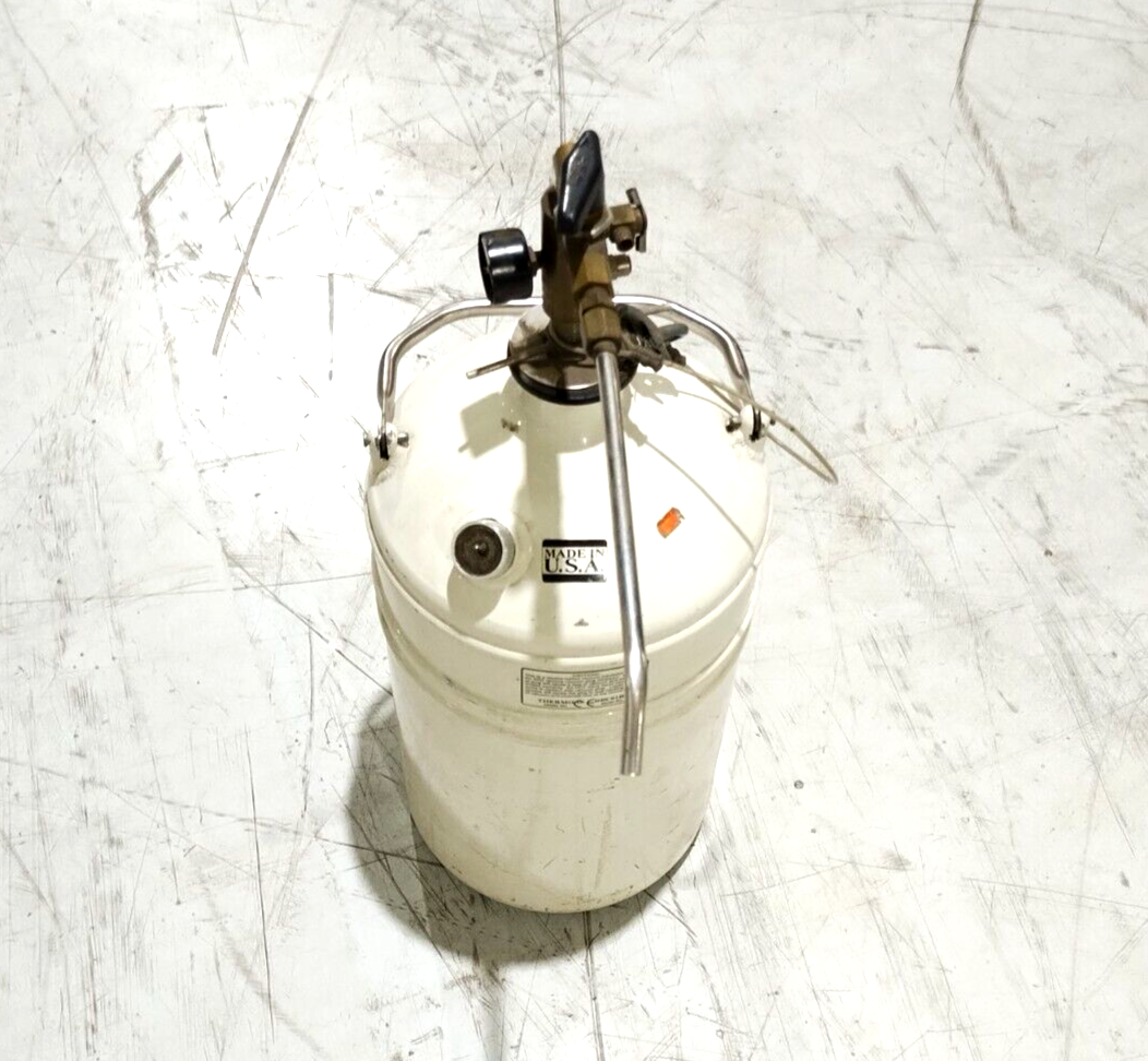 THERMO 10 | Thermolyne Liquid Nitrogen Handling Vessel & Valve, 10L - Used - Maverick Industrial Sales