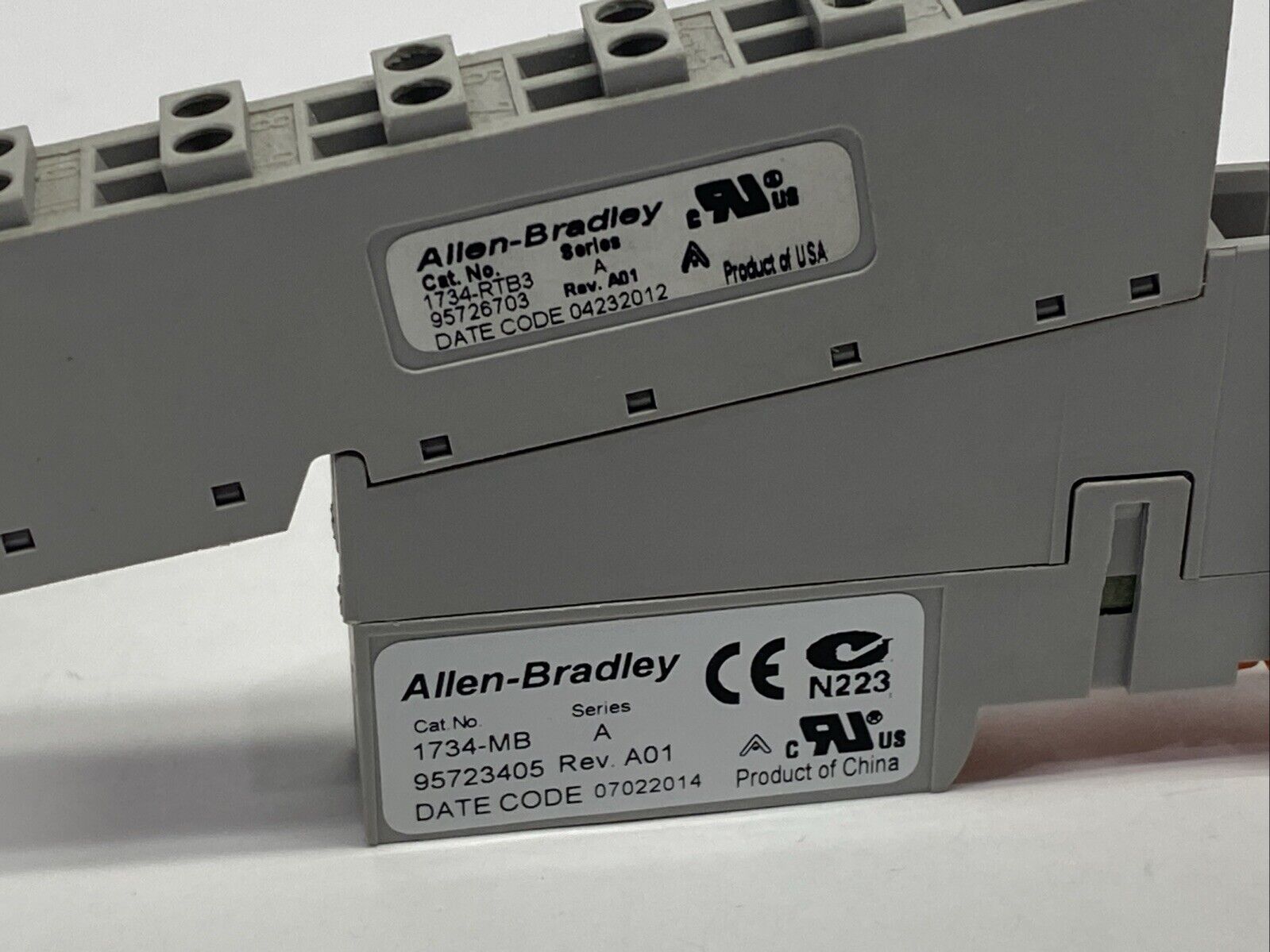 Allen Bradley 1734-MB Ser A I/O Mounting Base w/ 1734-RTB3 Ser A Terminal Block - Maverick Industrial Sales