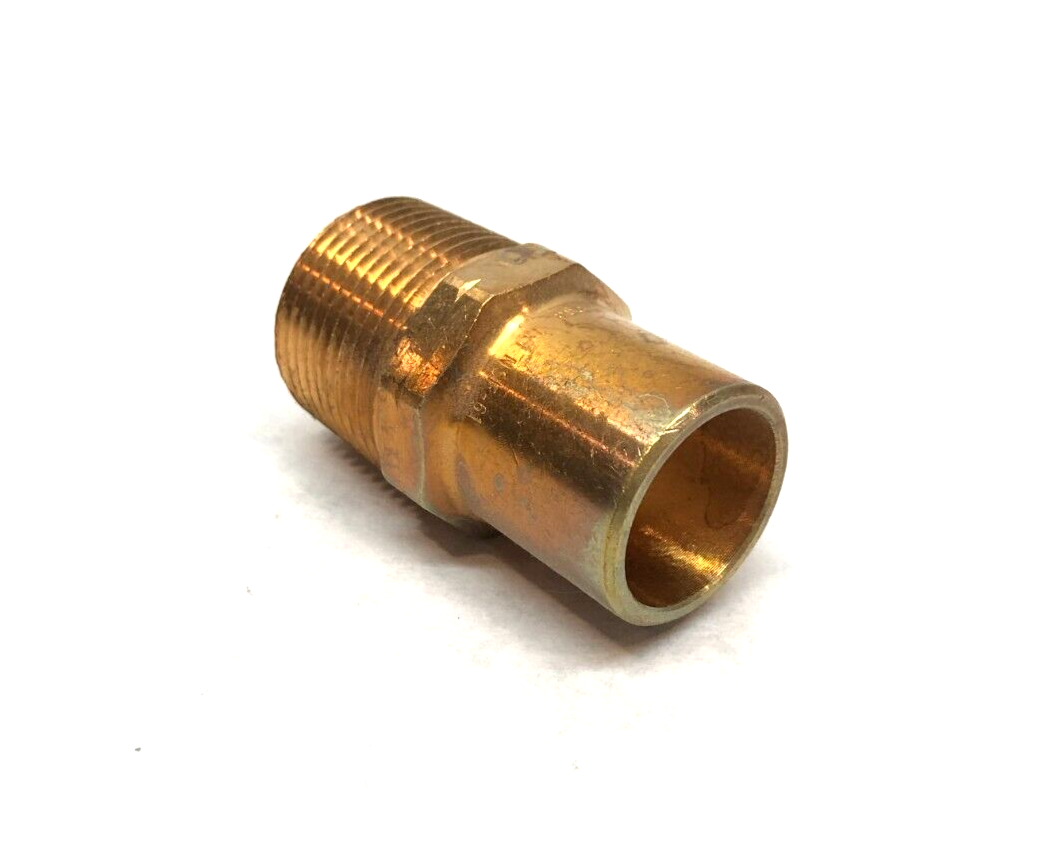 Viega 77982 ProPress Adapter Fitting, 1" x 1" NPT, FTG x M Male, Rigid, Bronze - Maverick Industrial Sales