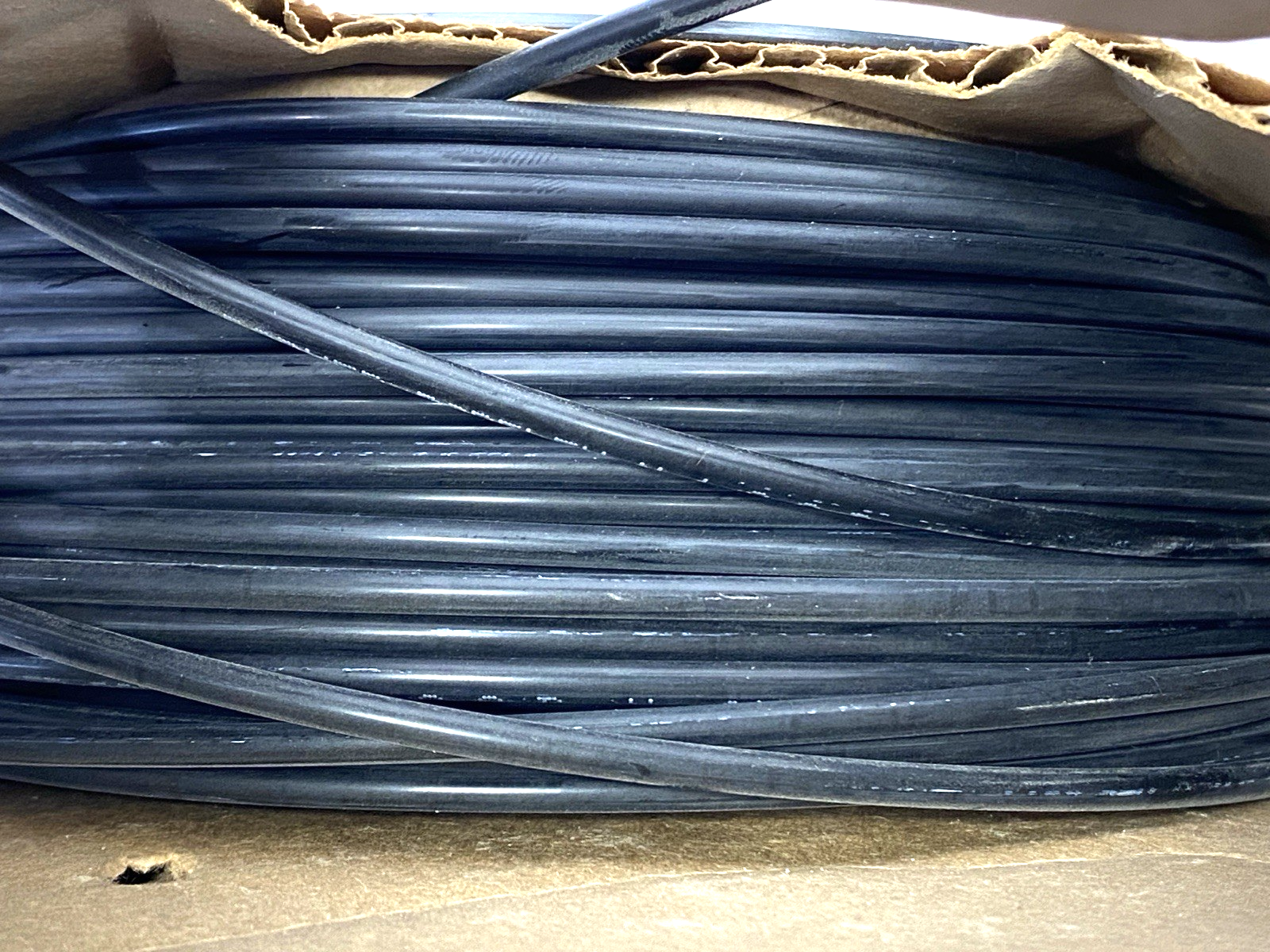 NB-2-016 | Parker Black Nylon Tubing .093" ID 1/8" OD SHELFWARE LOT OF 100' - New – Open box - Maverick Industrial Sales