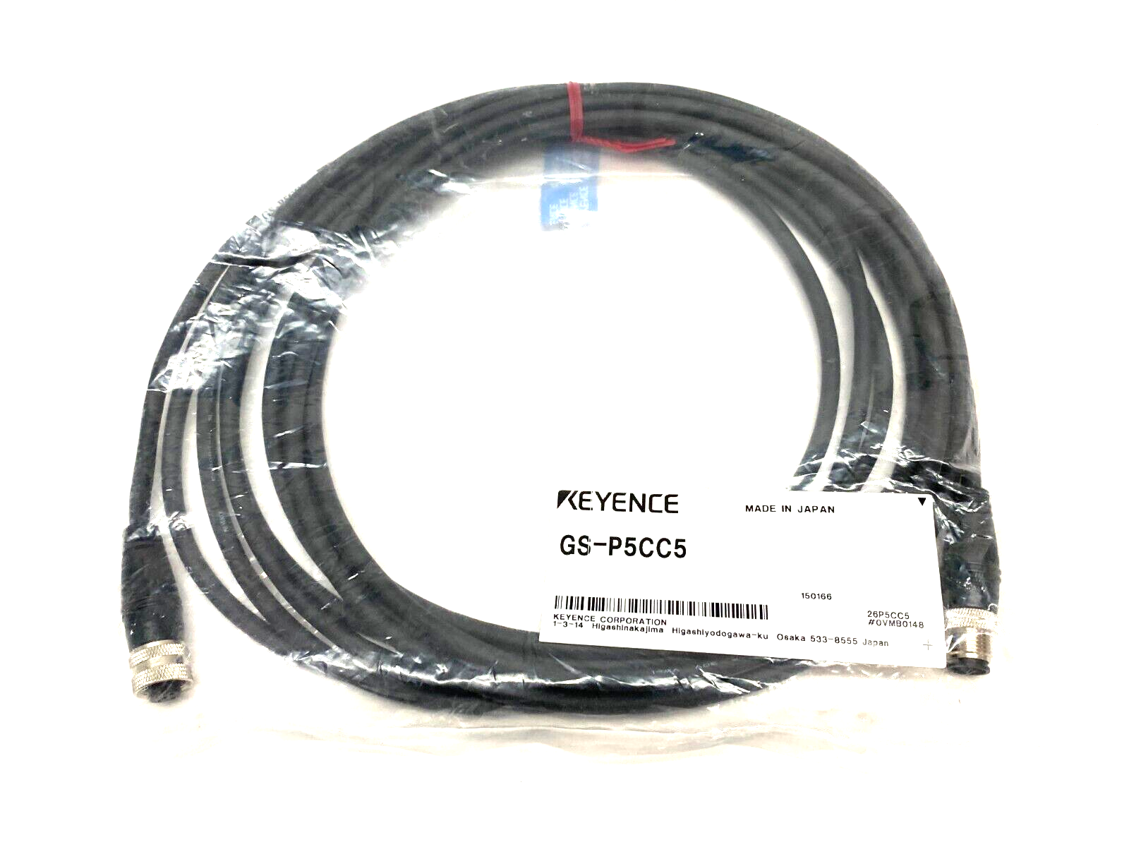 Keyence GS-P5CC5 Simple Function Extension Cordset M12 Connectors - Maverick Industrial Sales
