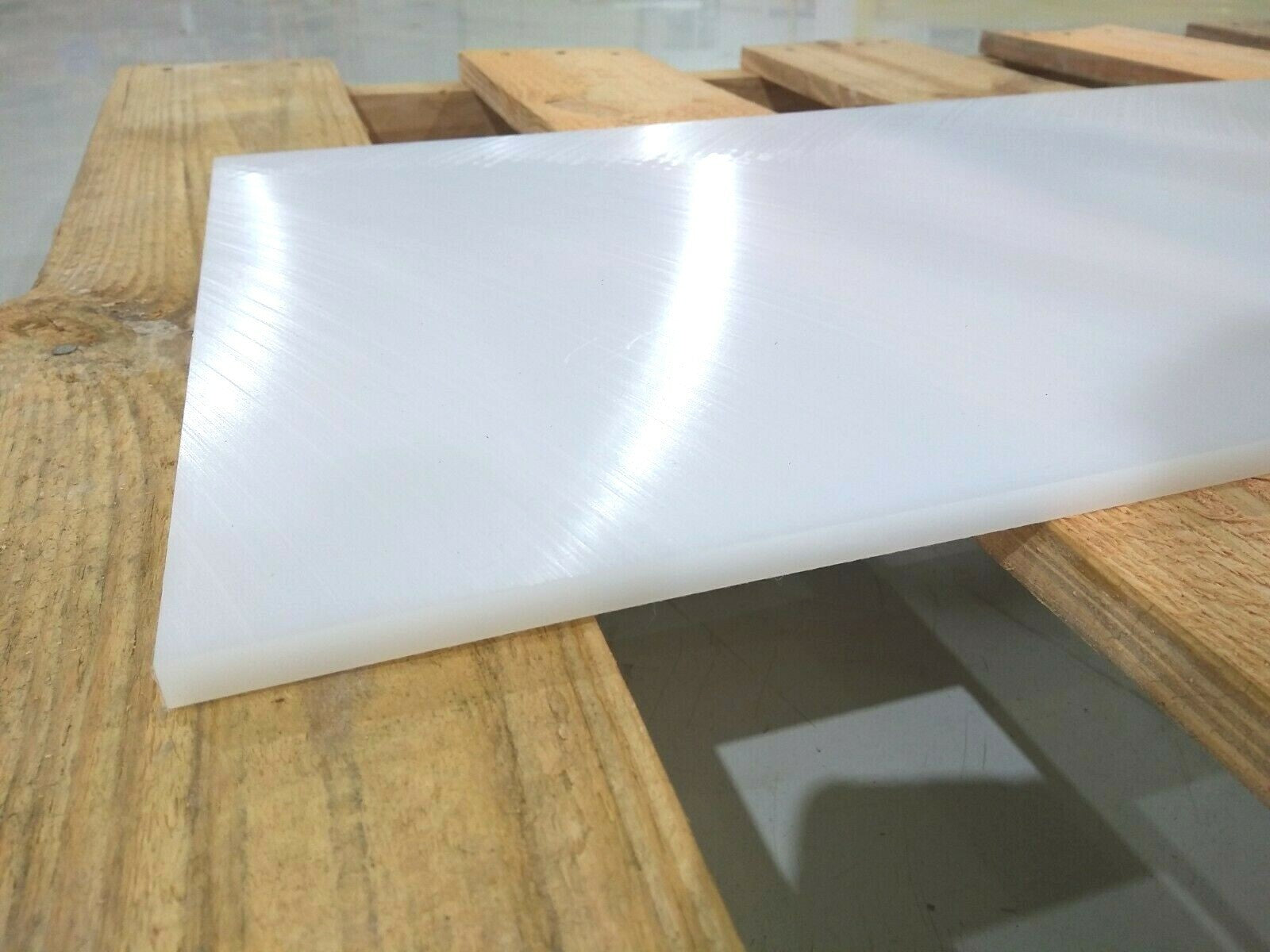Rochling Polystone M 275517 13-3/4" X 41-1/4" 3/8" Thick UHMW Natural Virgin - Maverick Industrial Sales