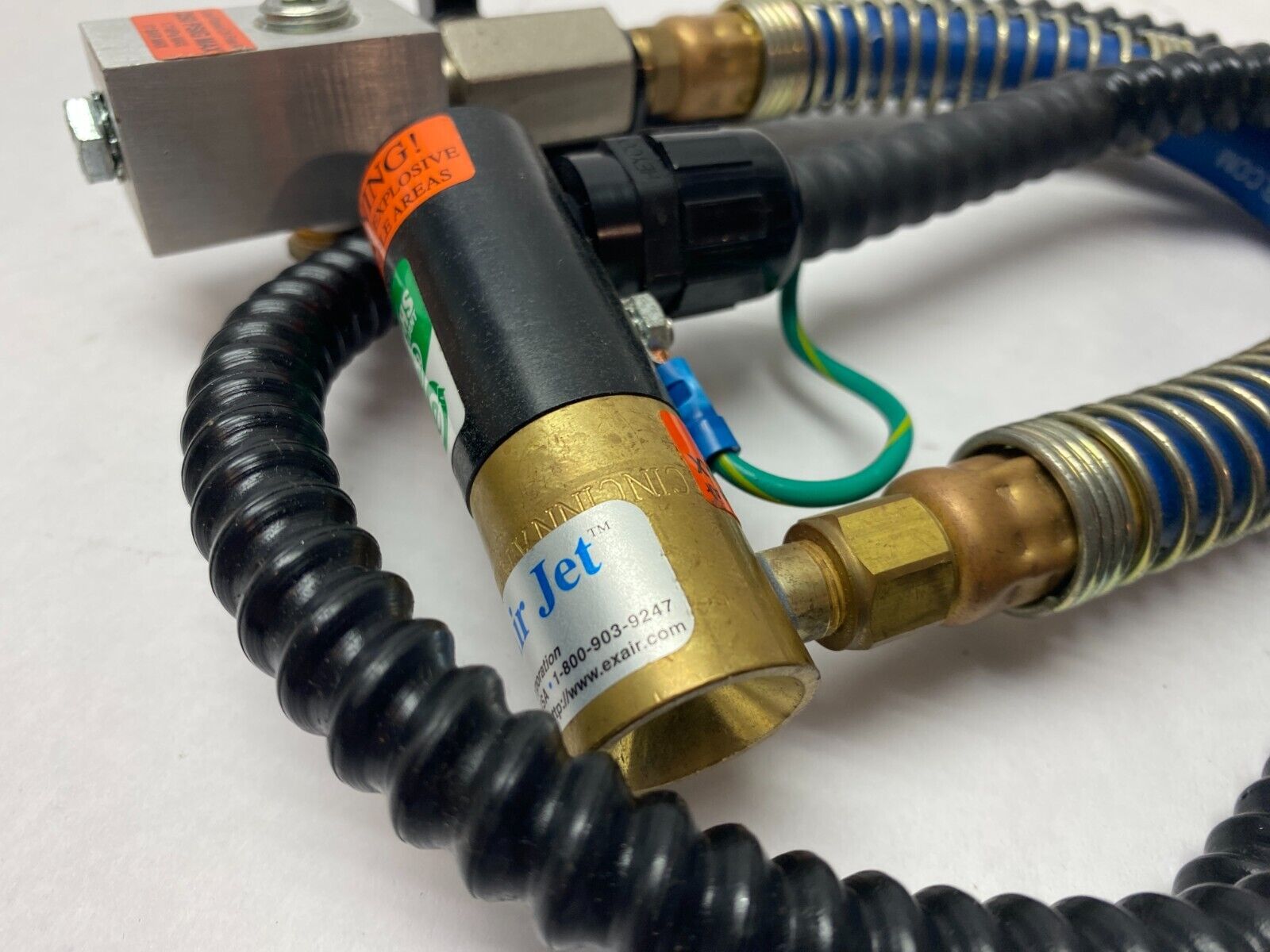 Exair 7194 Ion Air Jet w/ Stay Set Flexible Hose & Mag Base CORD CUT - Maverick Industrial Sales