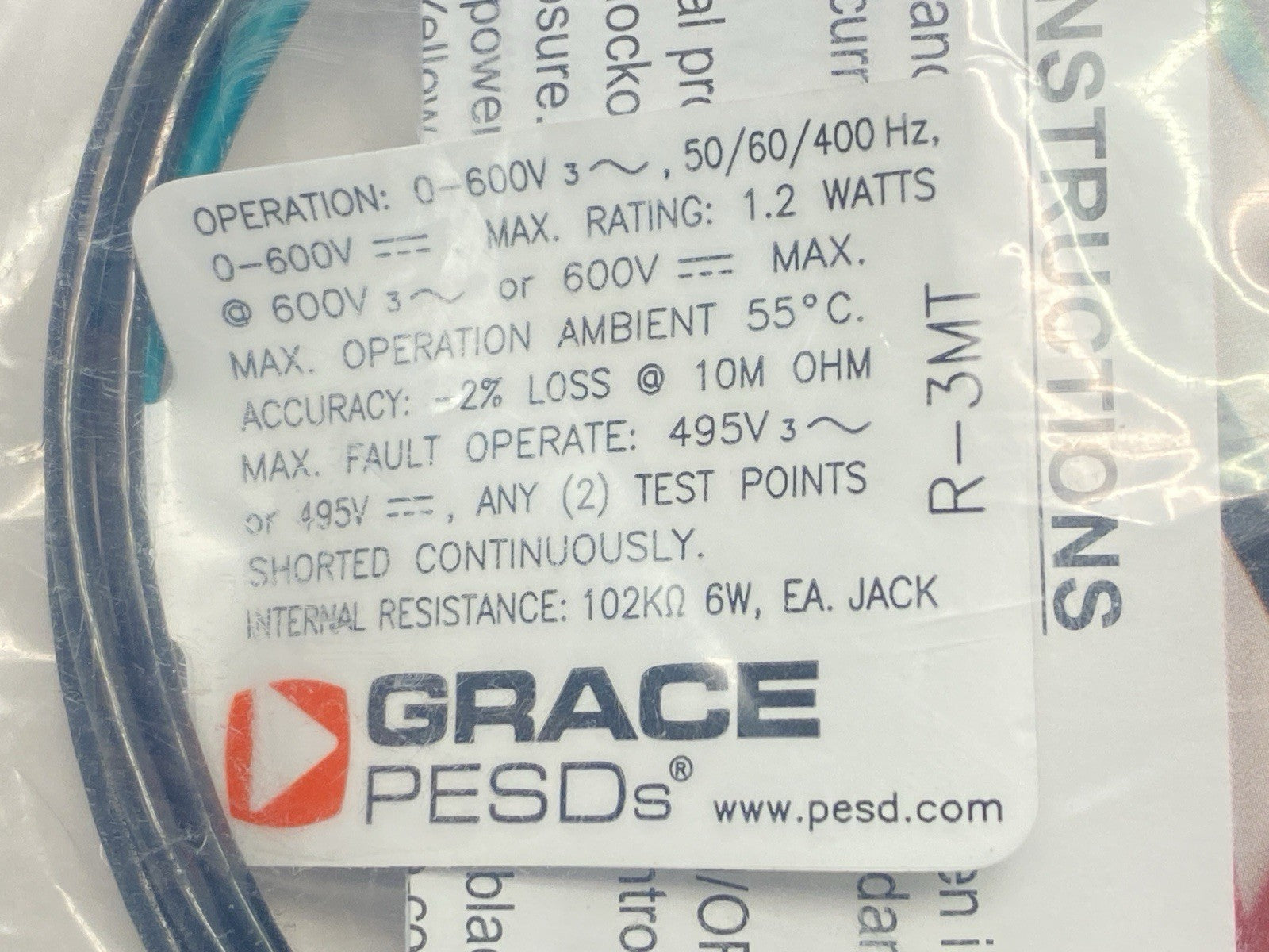 R-3MT | Grace Absence of Voltage Safe-Test Point PESD Horizontal Mount 600V - New - Maverick Industrial Sales