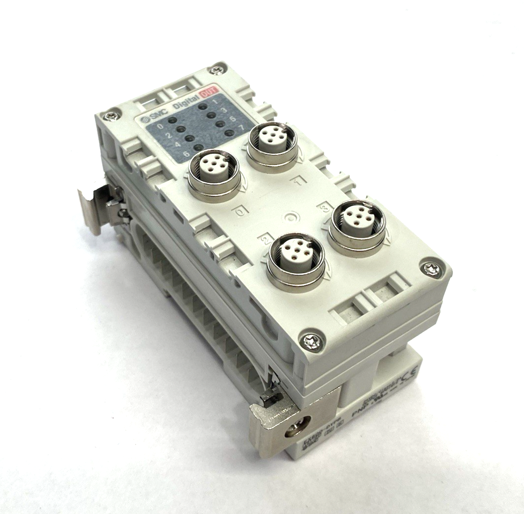 SMC EX600-DYPB Digital Output Module PNP 8-Point 4xM12 - Maverick Industrial Sales