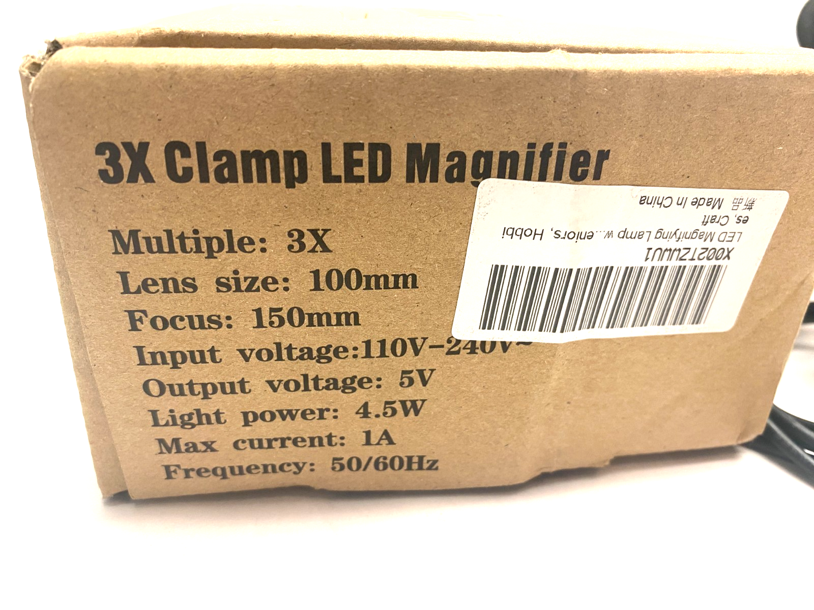 3X Clamp LED Magnifier Lamp 100mm Lens Size 150mm Focus - Maverick Industrial Sales