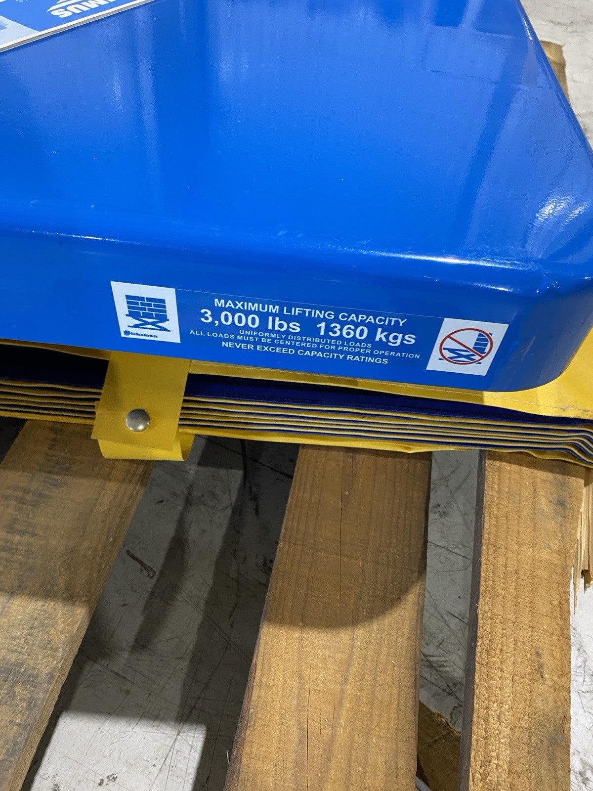 Bishamon L3K-3648-115-F Optimus Lift3K Lift Table 3k lb 115V With Foot Control - Maverick Industrial Sales