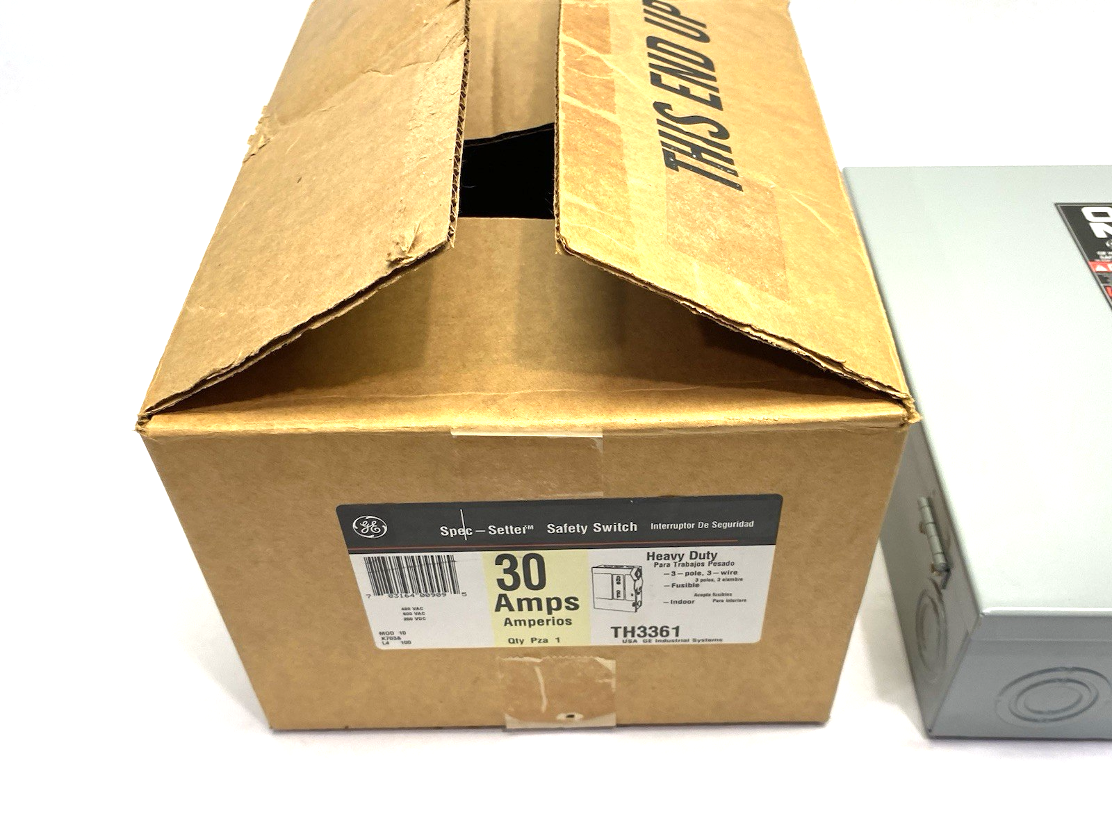 TH3361 | General Electric Heavy Duty Safety Switch, Fusible, 30A 3P HD N1 - New – Open box - Maverick Industrial Sales