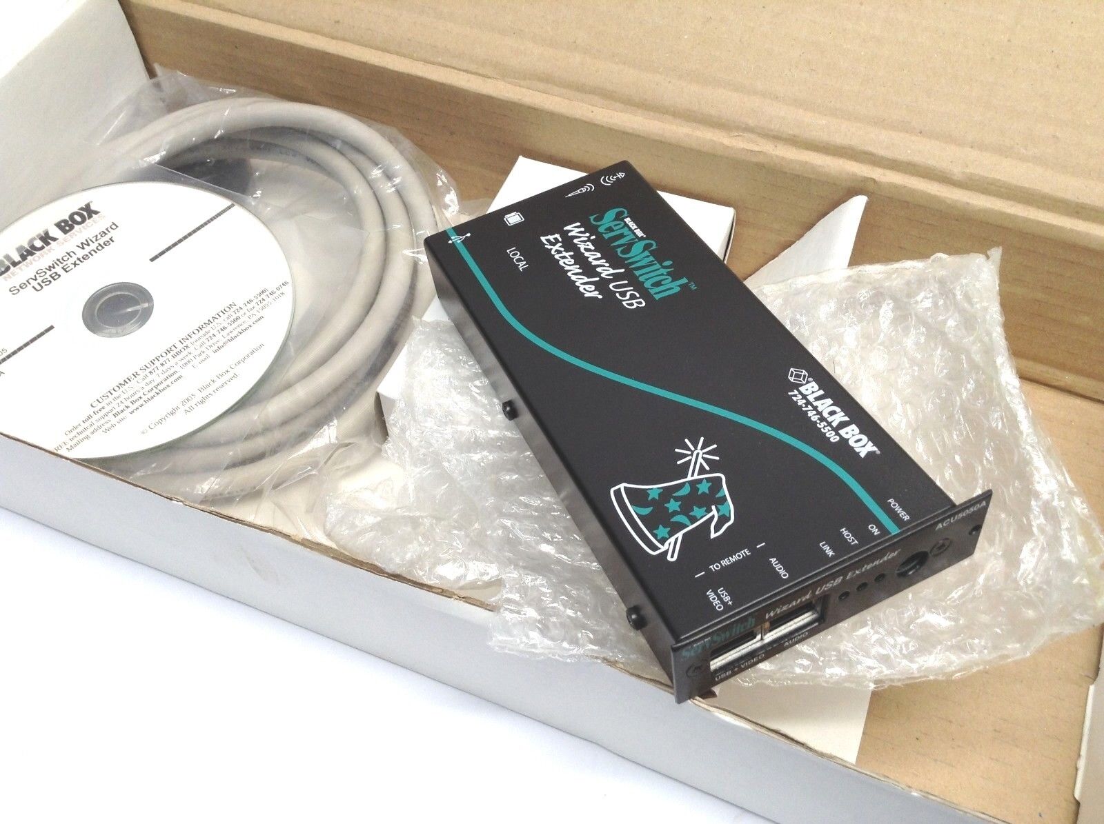 Black Box Network Services ACU5050A ServSwitch Wizard USB Extender - Maverick Industrial Sales