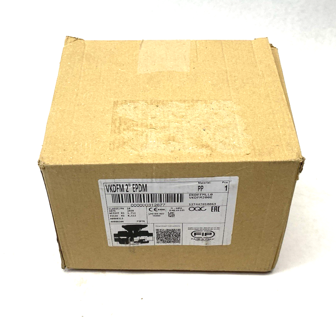 FIP VKDFM200E DUAL BLOCK® 2-way Ball Valve, BSP Threaded Ends VKDFM 2" EPDM - Maverick Industrial Sales