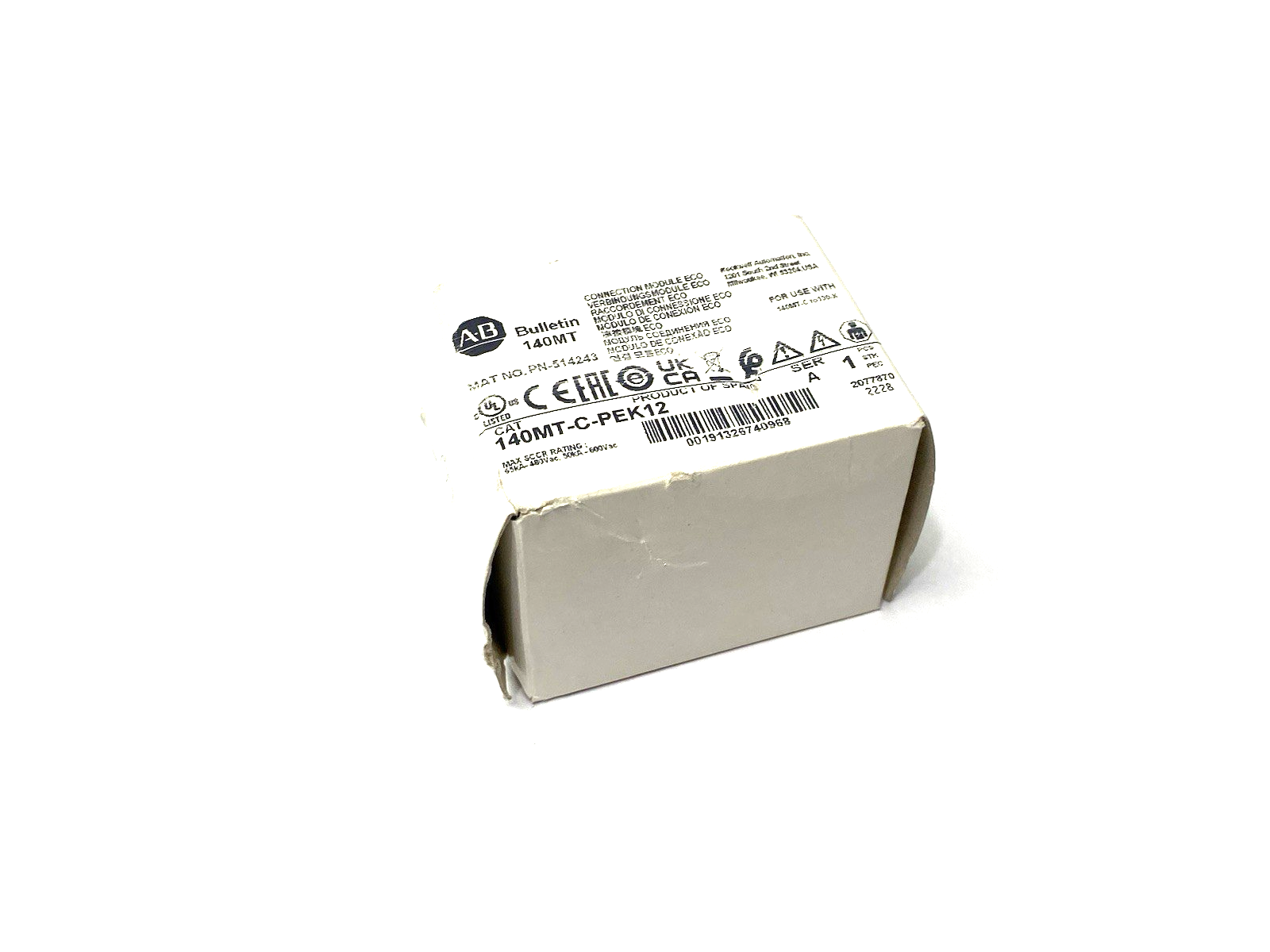 140MT-C-PEK12 | Allen Bradley Ser. A Connection Module 12A - New Other - Maverick Industrial Sales