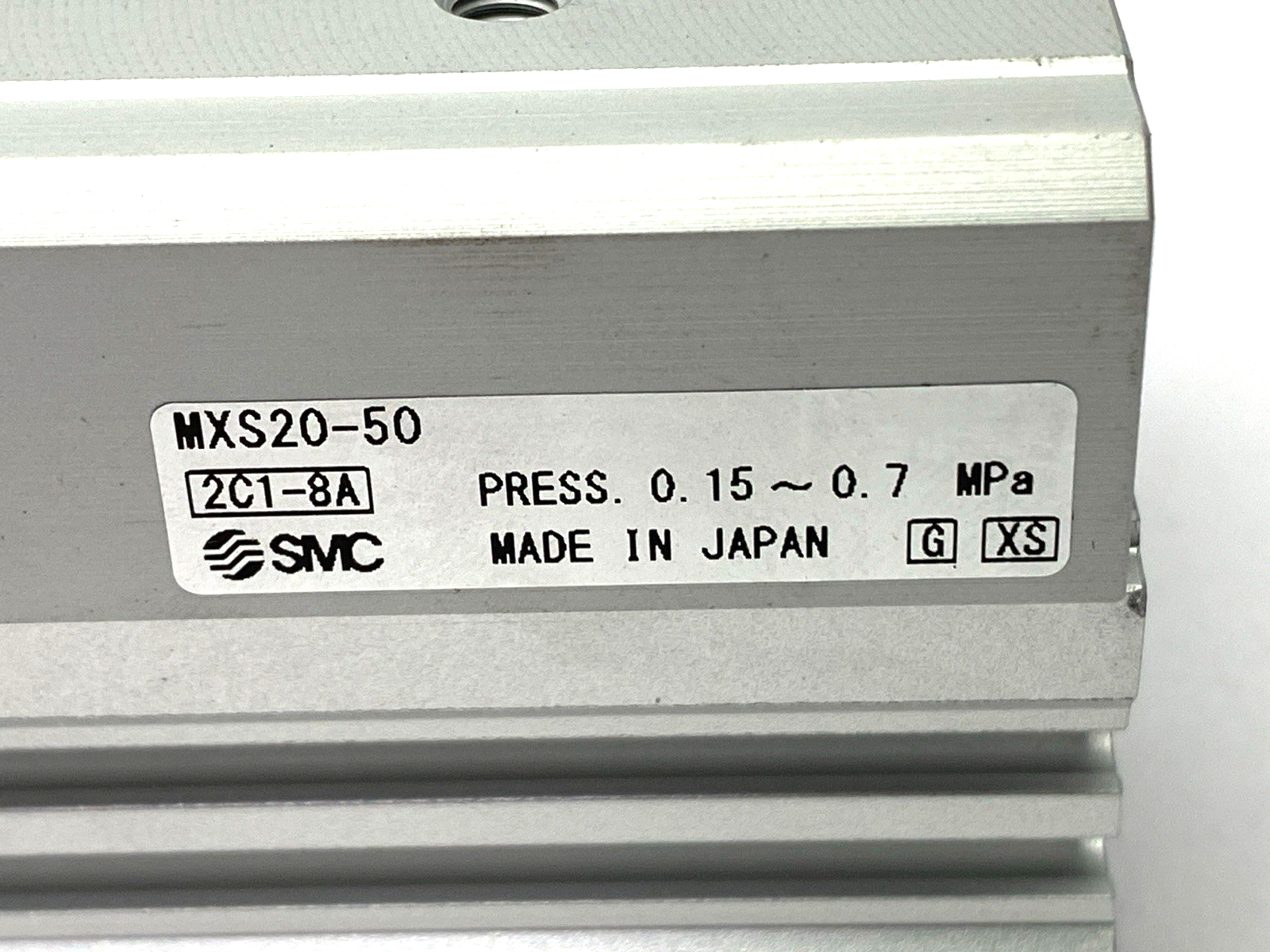 SMC MXS20-50 Pneumatic Cylinder Dual Rod Slide Table 20mm Bore 50mm Stroke - Maverick Industrial Sales