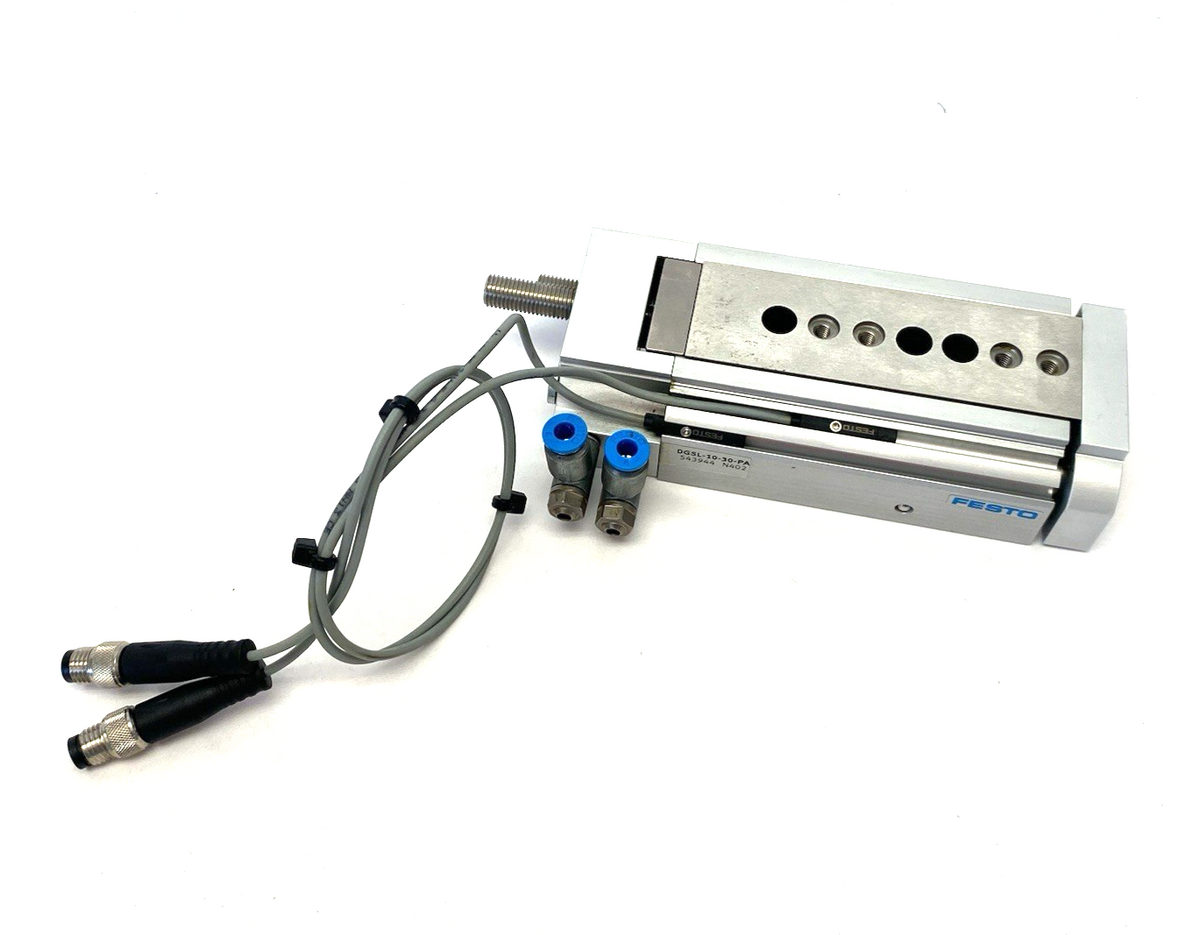 DGSL-10-30-PA | Festo Mini Slide 30mm Stroke 543944 w/ Dual Proximity Switches - Used - Maverick Industrial Sales