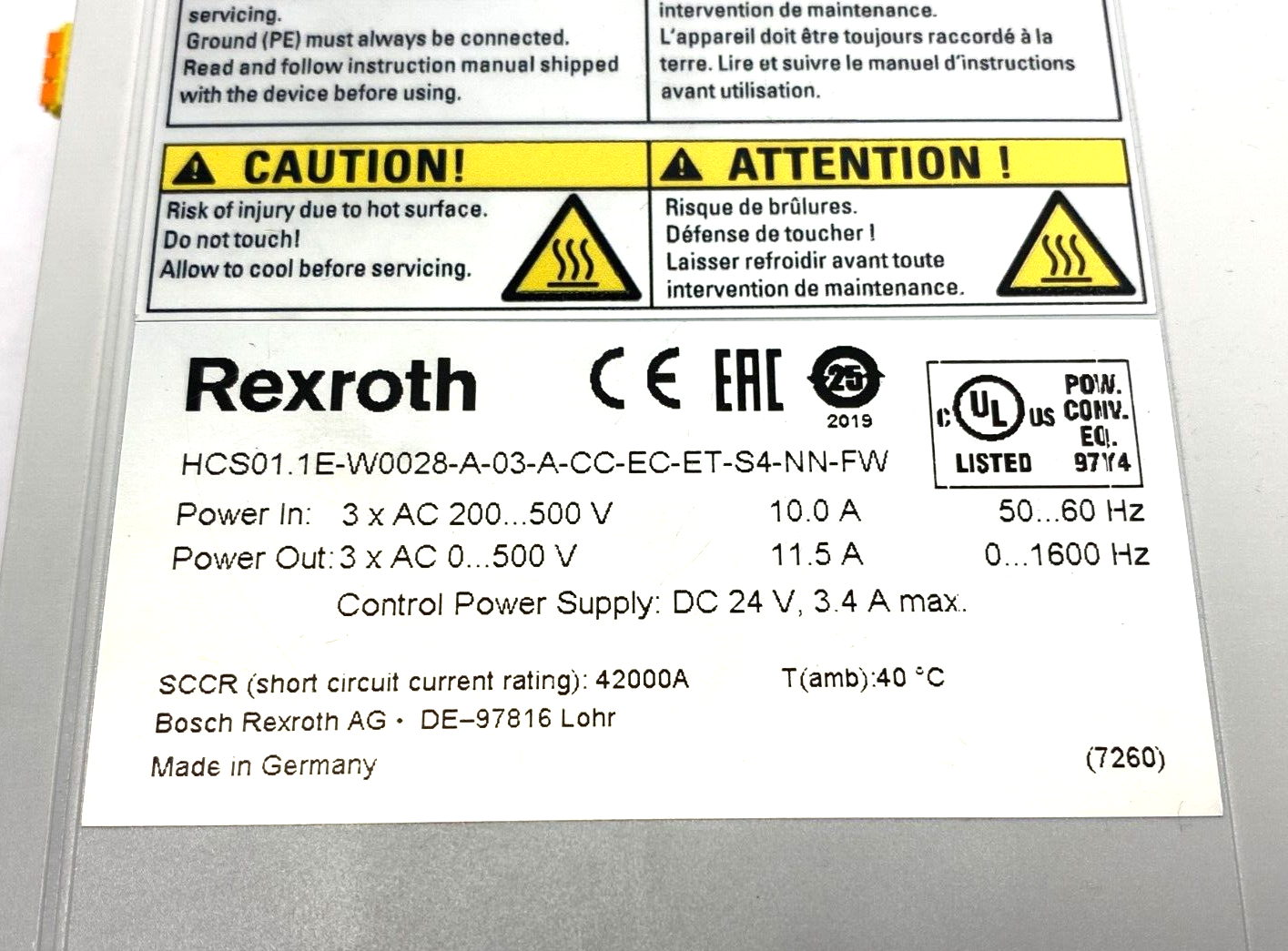 Bosch Rexroth R911342833 IndraDrive Cs Compact Converter Drive High Overload Cap - Maverick Industrial Sales