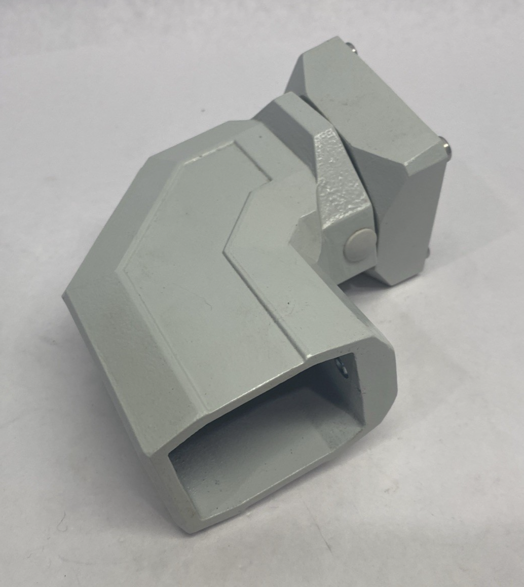 Hoffman CCS2FECLG Compact Series 2 Flange Elbow Coupling, fits 45x60mm, Lt Gray - Maverick Industrial Sales
