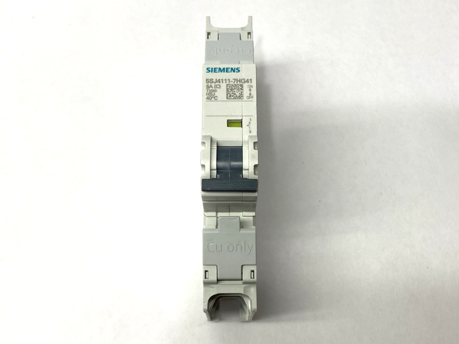 Siemens 5SJ4111-7HG41 Miniature Circuit Breaker 1-Pole C-Trip 240V 14kA 5A - Maverick Industrial Sales