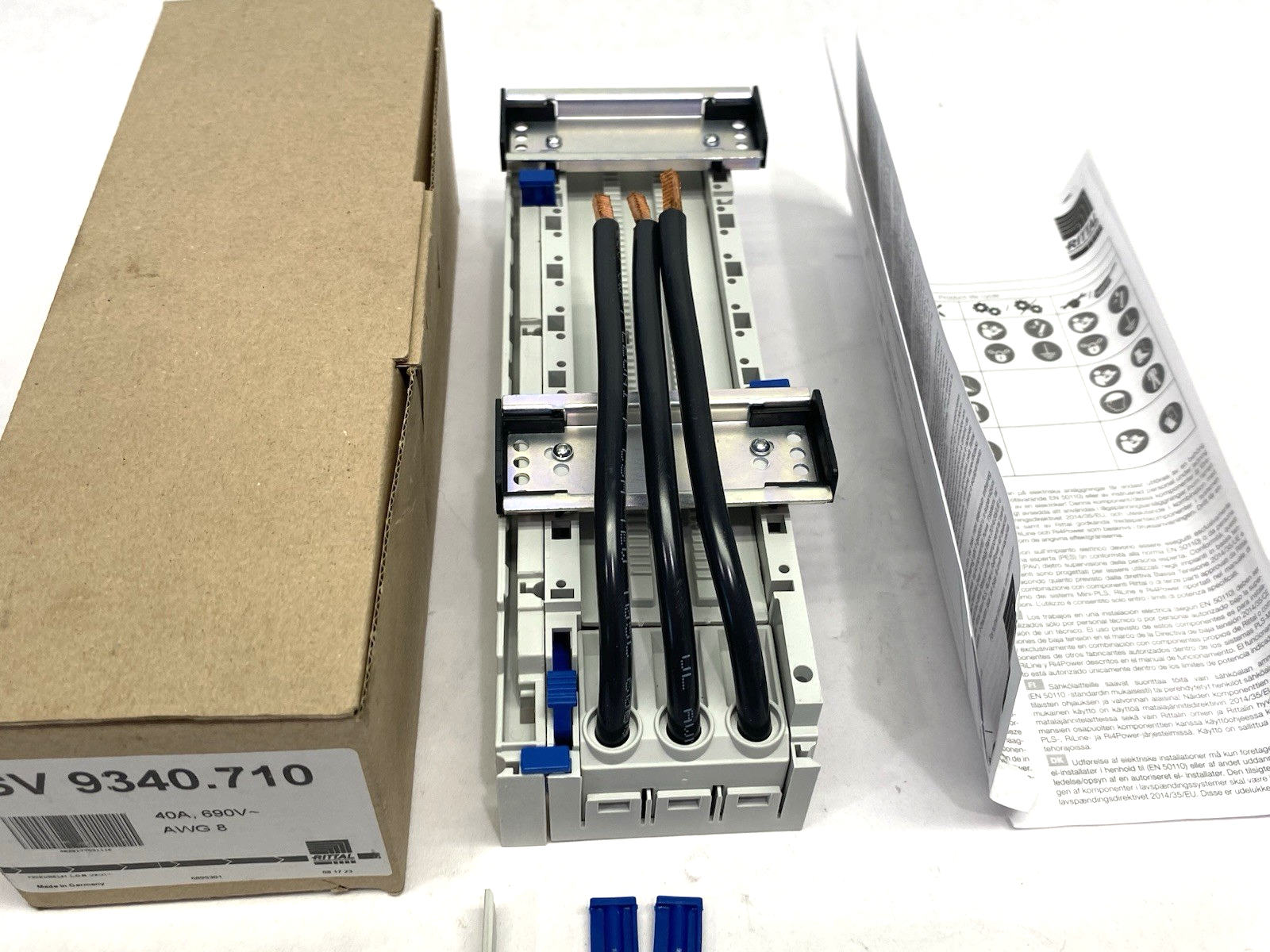 Rittal SV 9340.710 Busbar OM Adapter w/ Connection Cables 9340710 - Maverick Industrial Sales