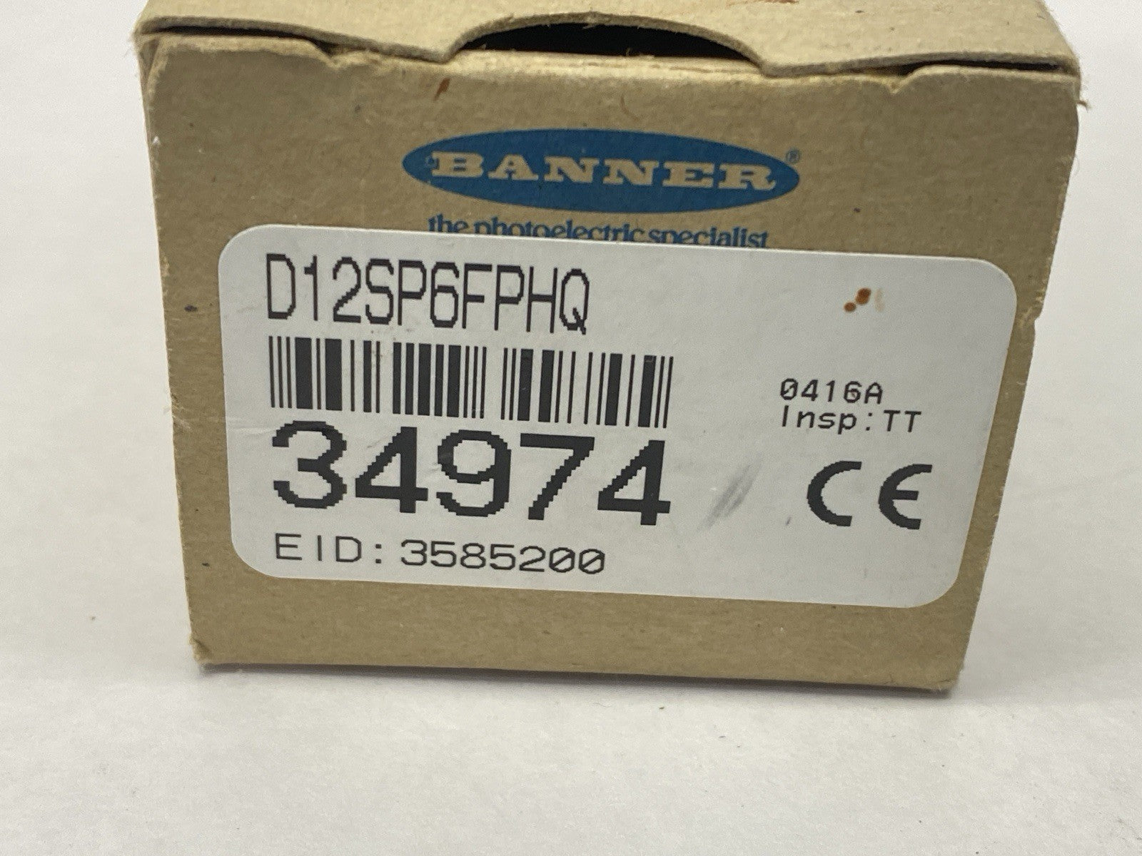 D12SP6FPHQ | Banner High Power Plastic Fiber Optic Sensor 10-30VDC 34974 - New – Open box - Maverick Industrial Sales