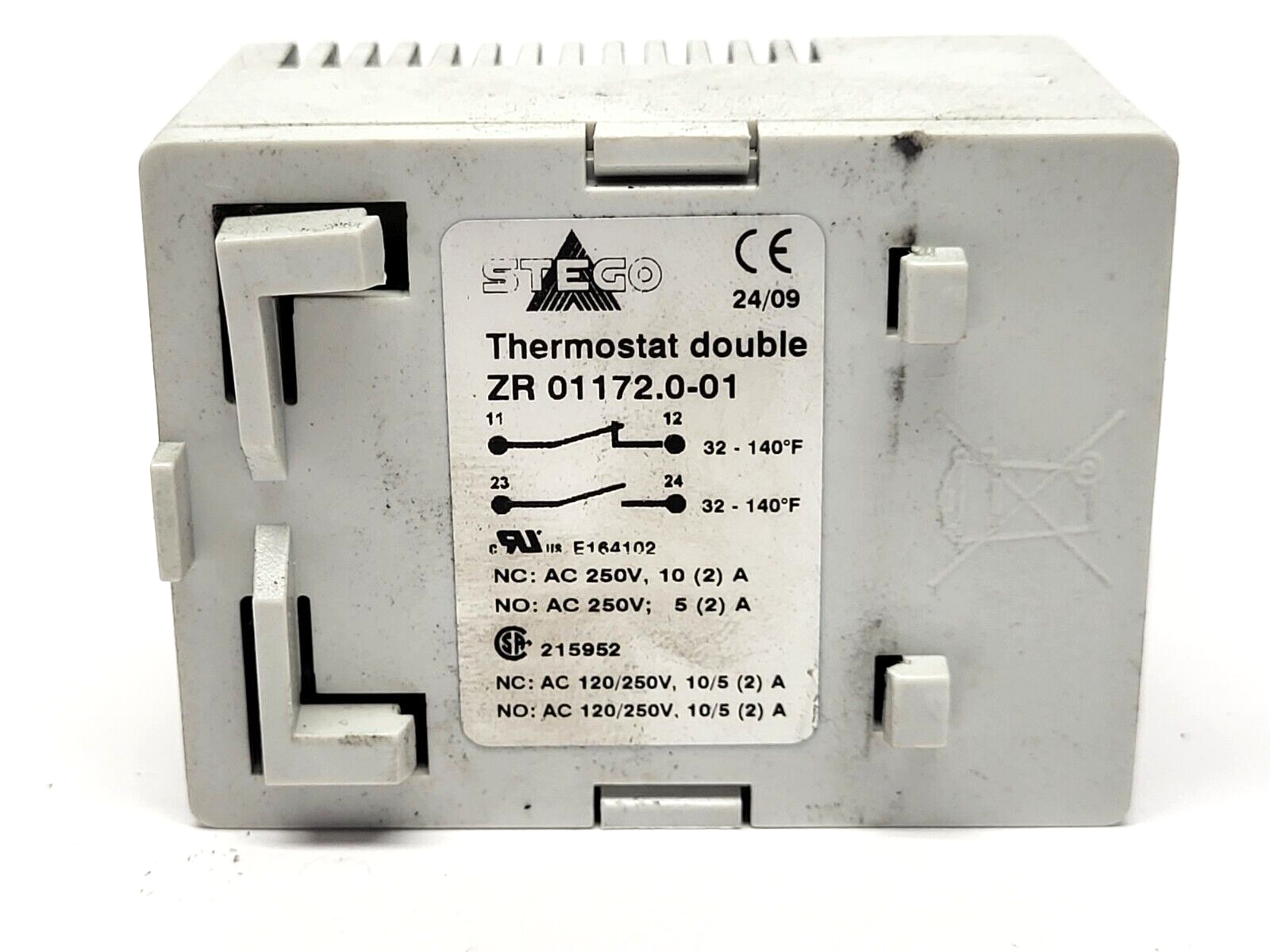 Stego 01172.0-01 Thermostat Double 250V 10A - Maverick Industrial Sales