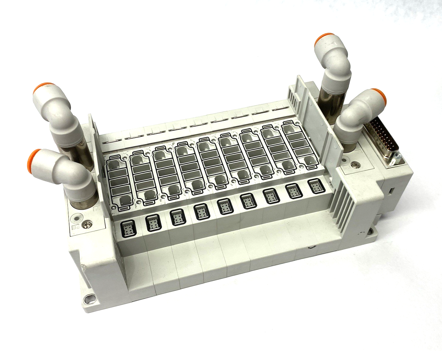 SMC SS5Y5-12F1-09B-N 9-Station Pneumatic Manifold Assembly Unit - Maverick Industrial Sales