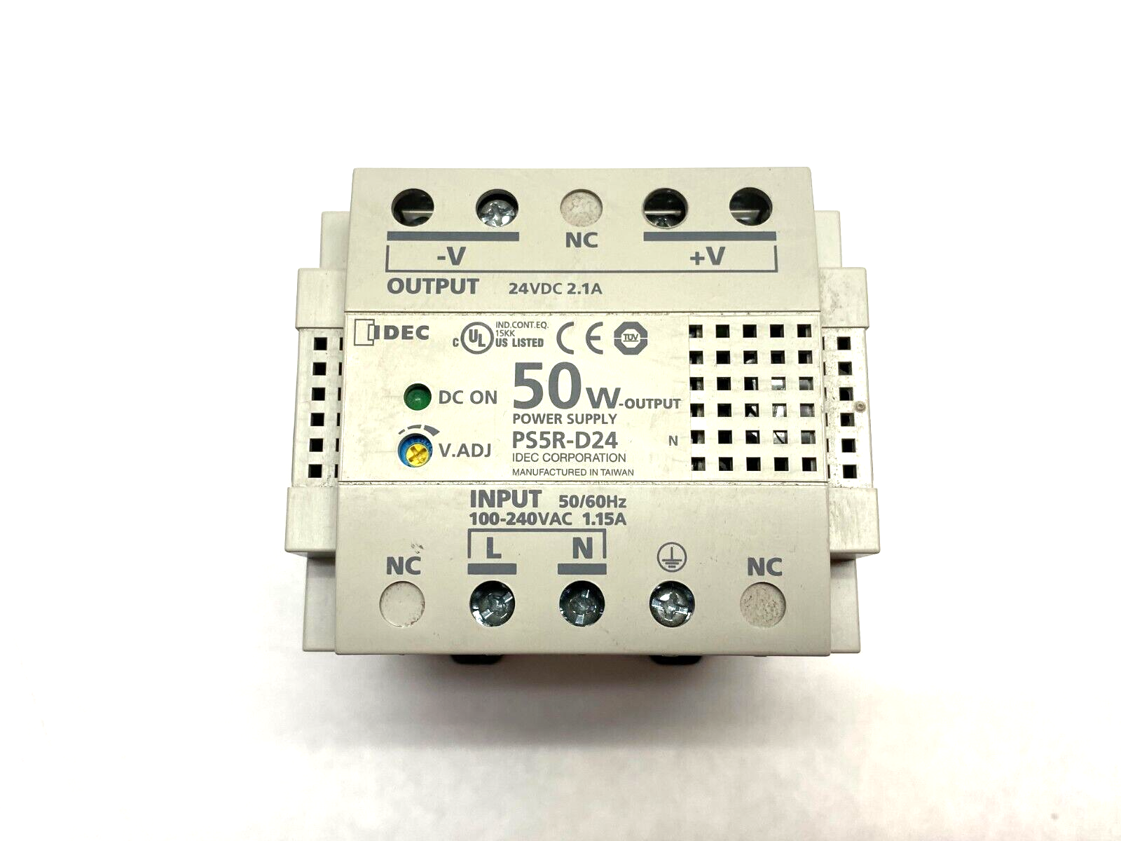 IDEC PS5R-D24 Power Supply AC-DC 24V 2.1A 85-264V DIN Rail Mount - Maverick Industrial Sales