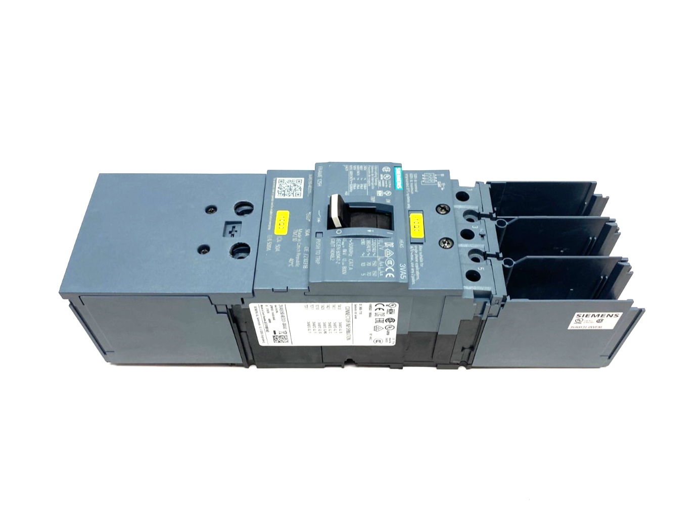 Siemens 3VA5150-6ED31-0AA0 Low-Voltage Molded Case Circuit Breaker 3-Pole 50A - Maverick Industrial Sales